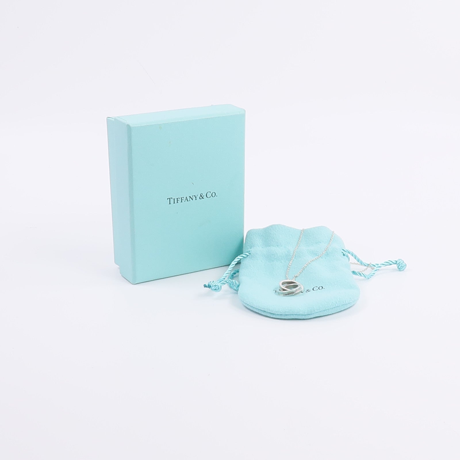 TIFFANY＆CO 925純銀1837 Interlocking Circles項鍊