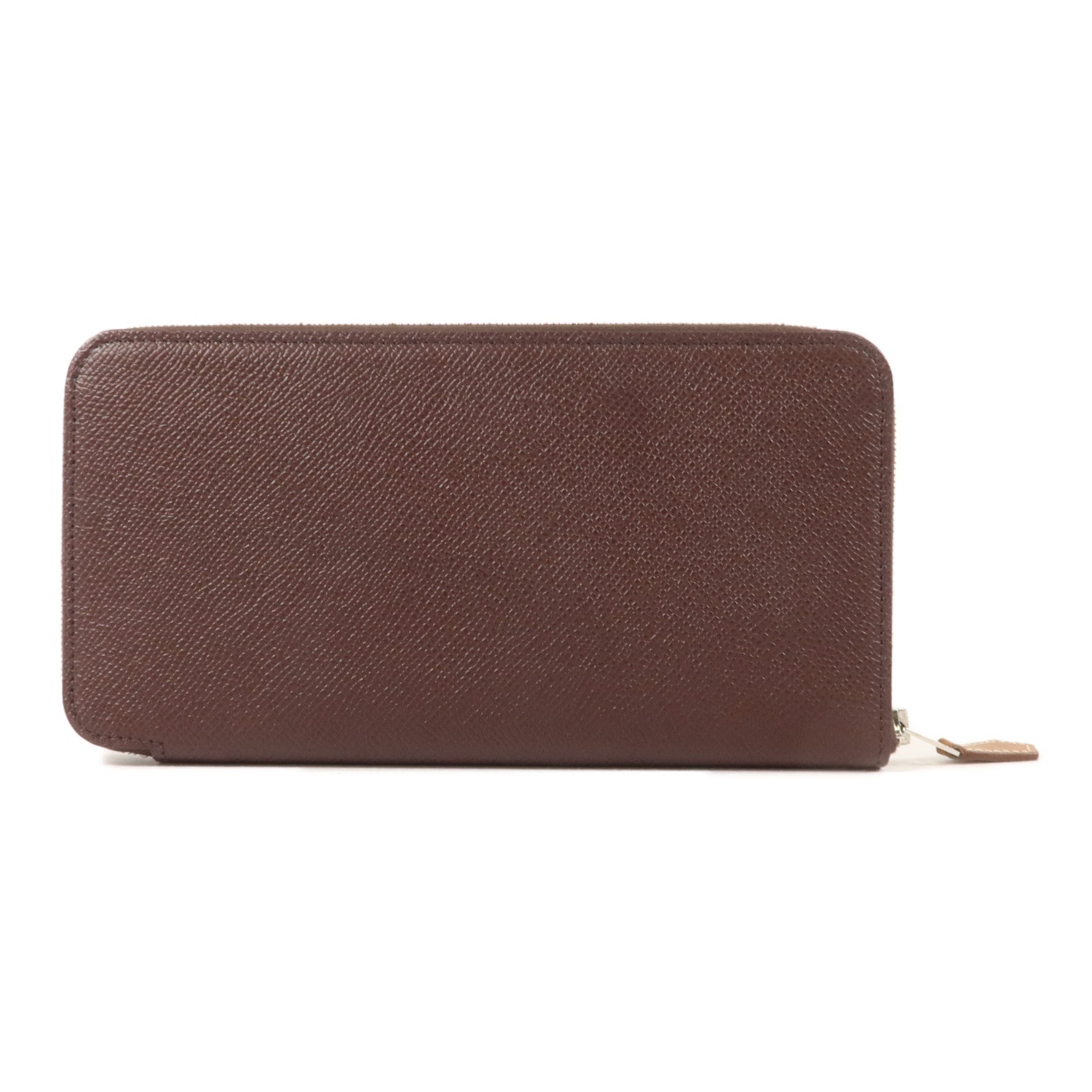 HERMES Epsom皮革Silk In Long Wallet長錢包Rouge Sellier