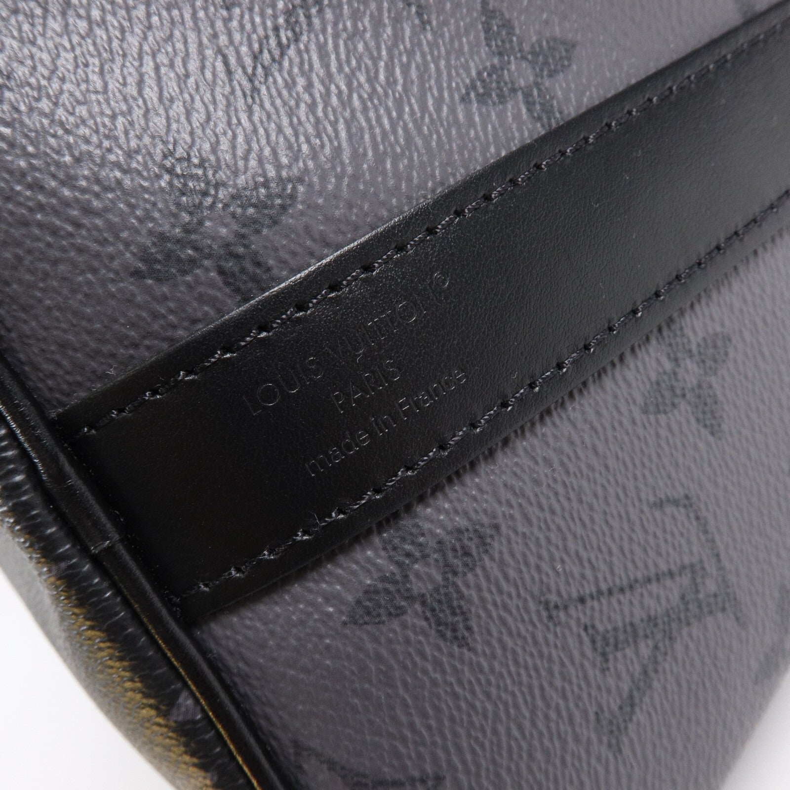 LOUIS VUITTON Monogram Eclipse Keepall Bandouliere 35手挽肩背兩用袋
