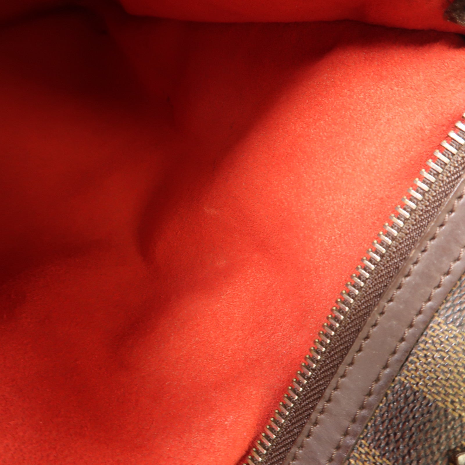 LOUIS VUITTON Damier Saleya GM金扣肩背袋棕色