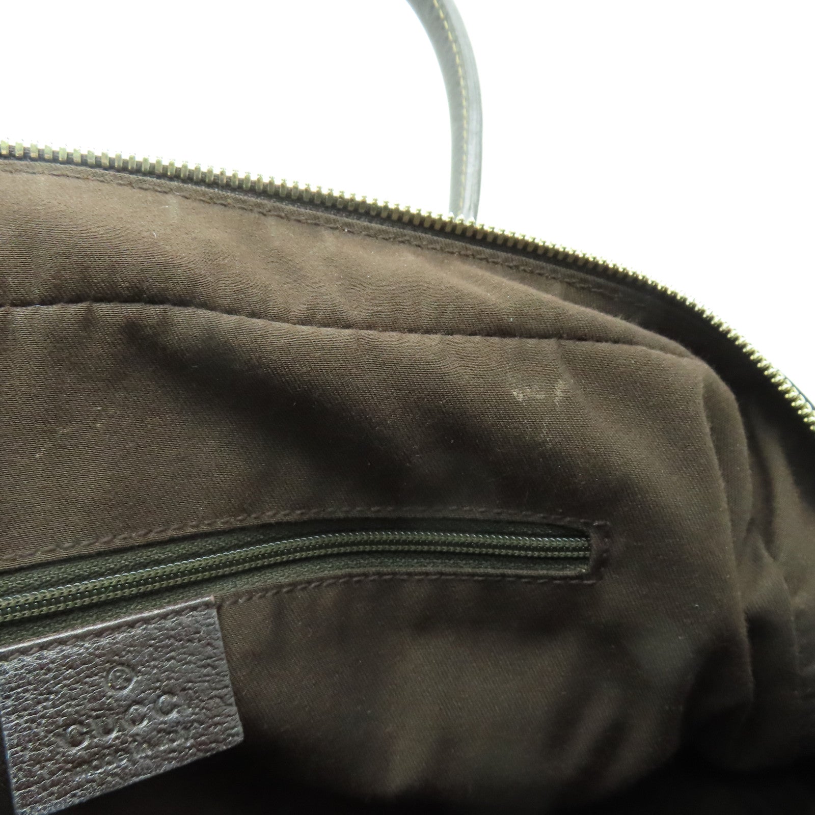 GUCCI 【激減優惠】帆布Shoulder Bag金扣肩背袋啡色