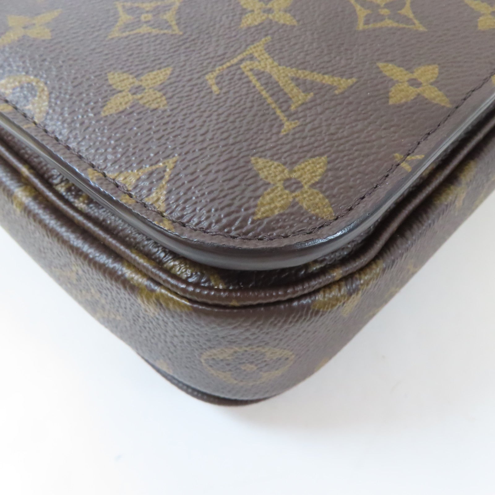 LOUIS VUITTON Monogram Pochette Metis金扣手挽肩背兩用袋啡色