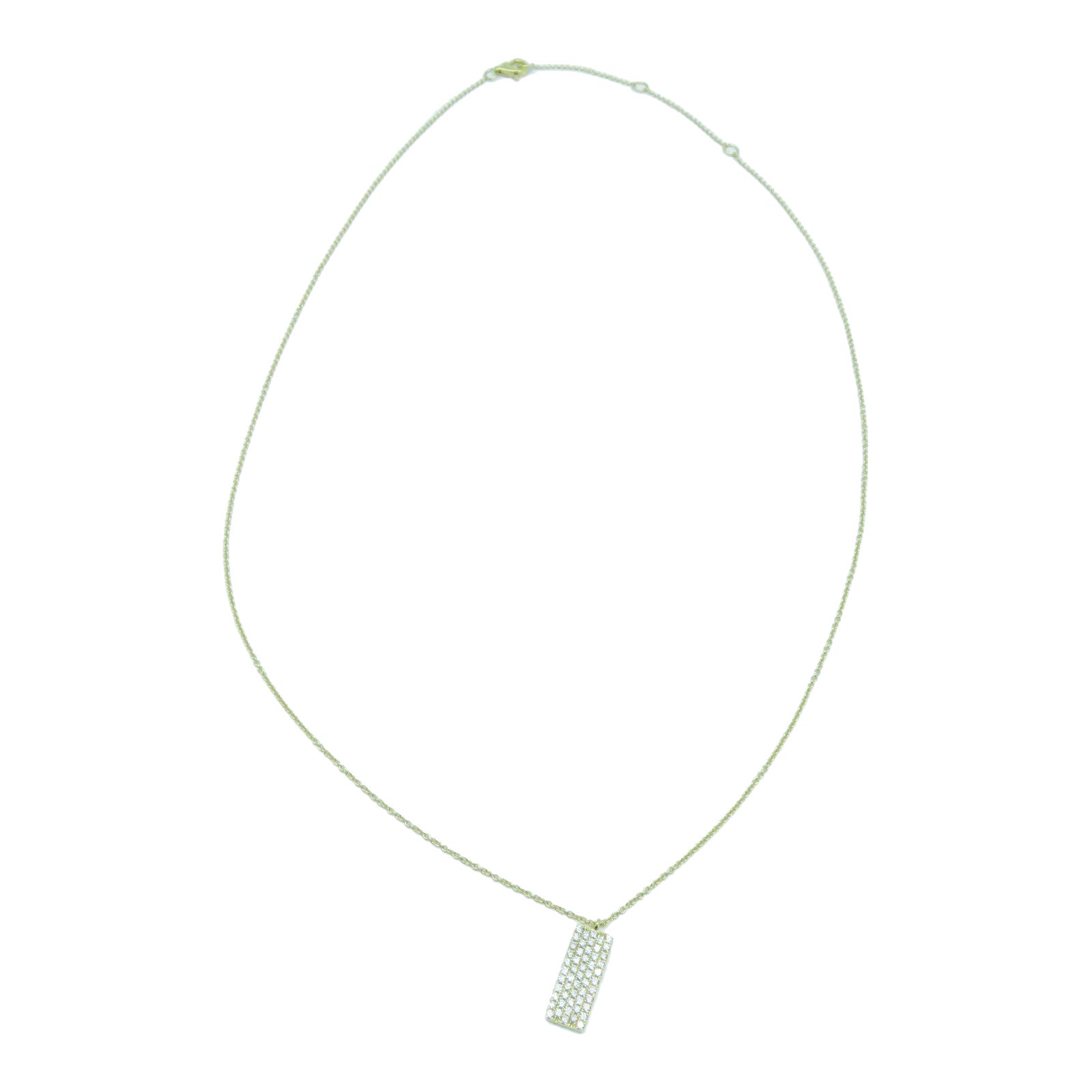 JEWELRY 【激減優惠】18K黃金Diamond Necklace 0.265ct鑽石項鍊