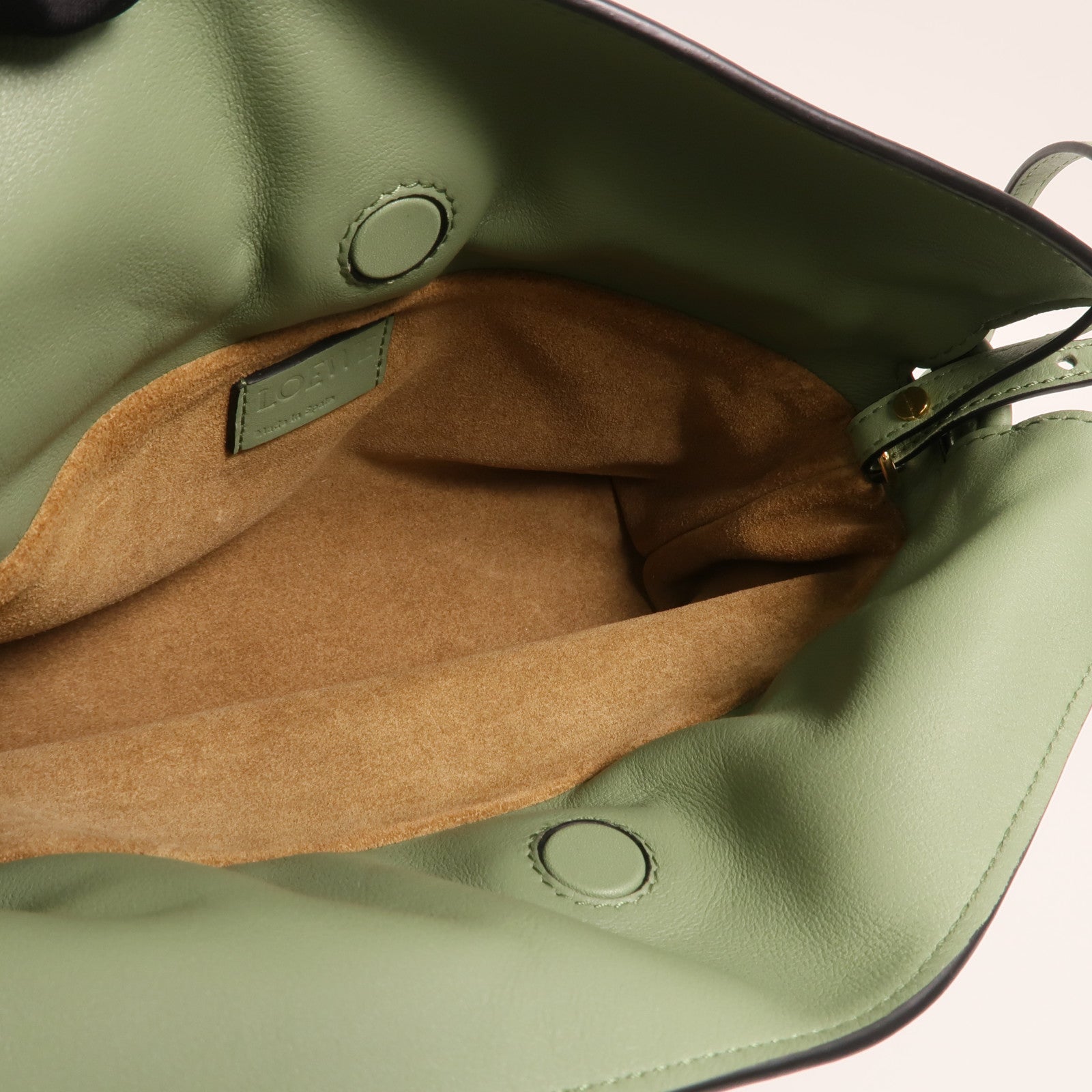 LOEWE 牛皮皮革Mini Flamenco金扣肩背袋