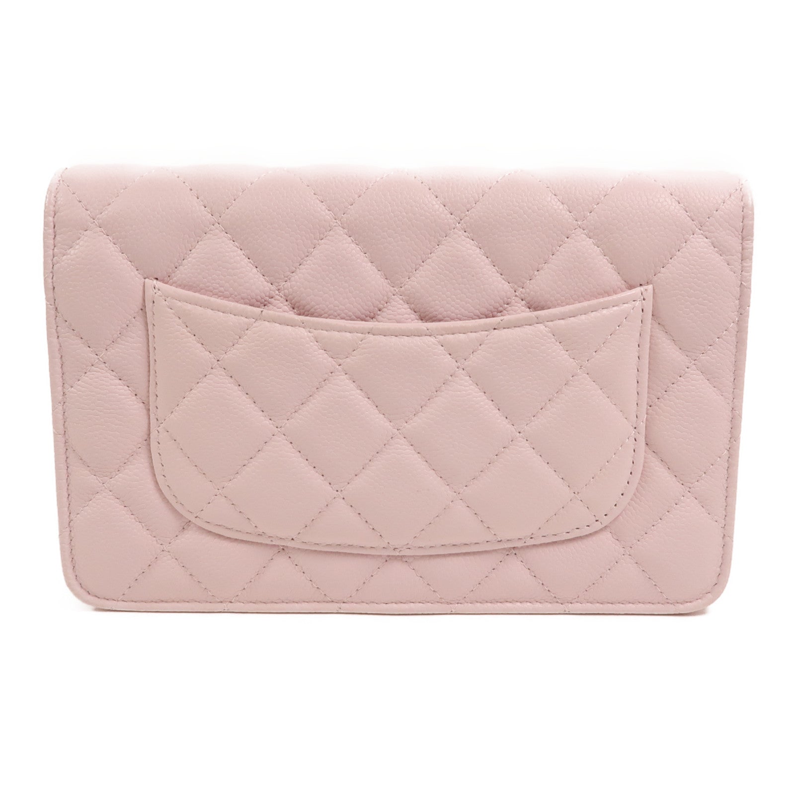 CHANEL 牛皮皮革WOC Wallet On Chain鏈帶肩背袋