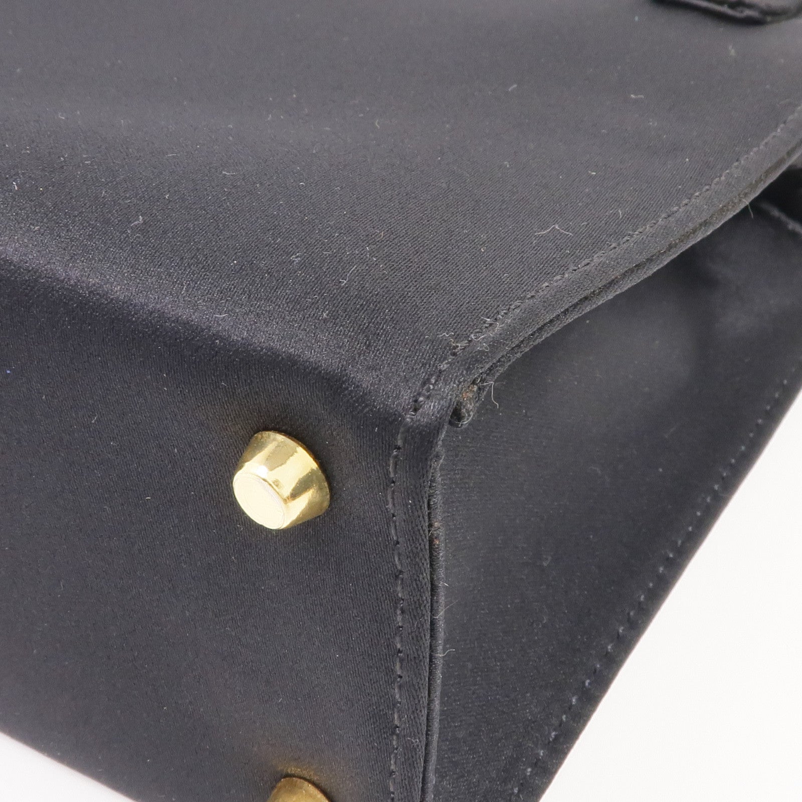 VERSACE Satin Fabric Handbag金扣手挽袋