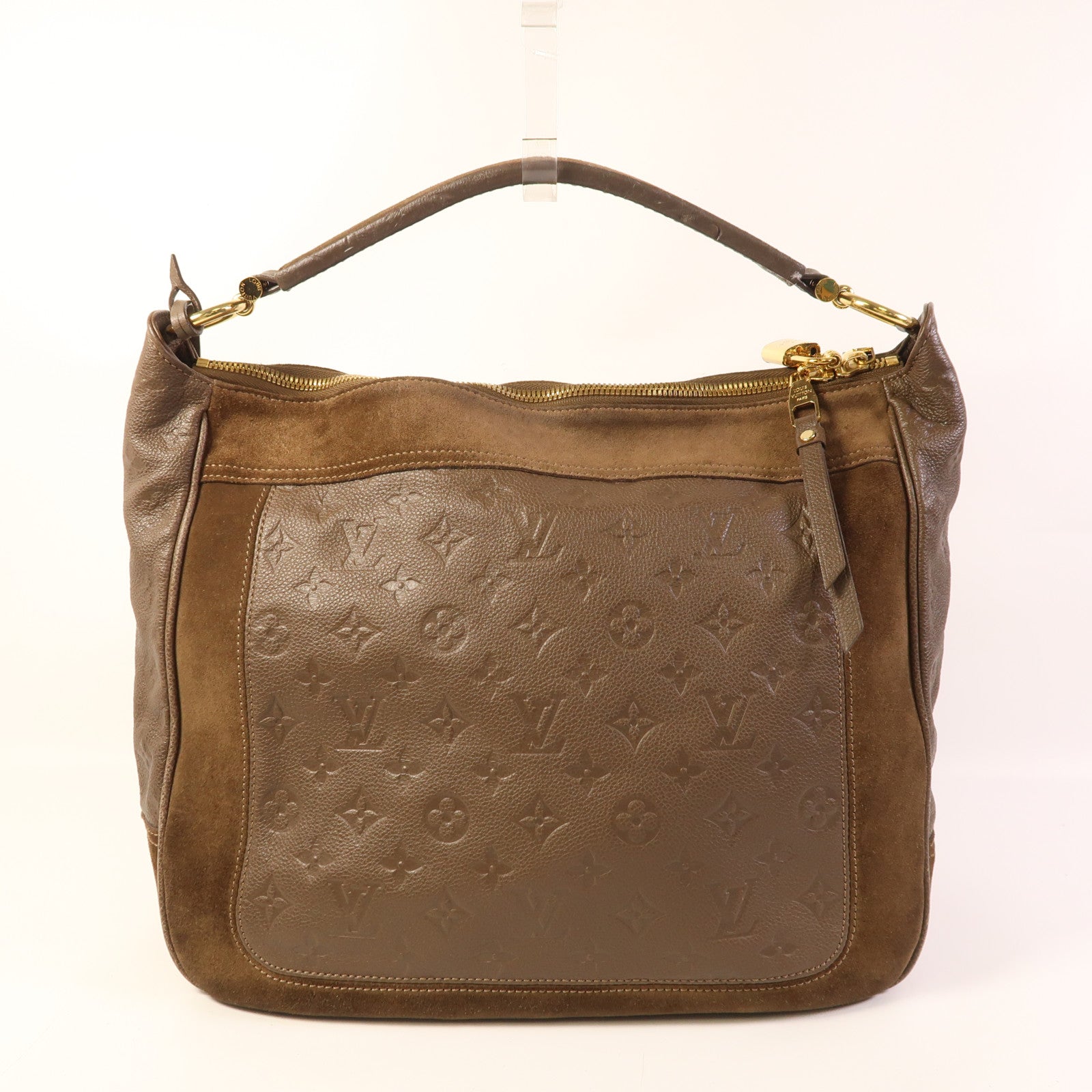 LOUIS VUITTON Monogram Empreinte Audacieuse MM金扣手挽肩背兩用袋