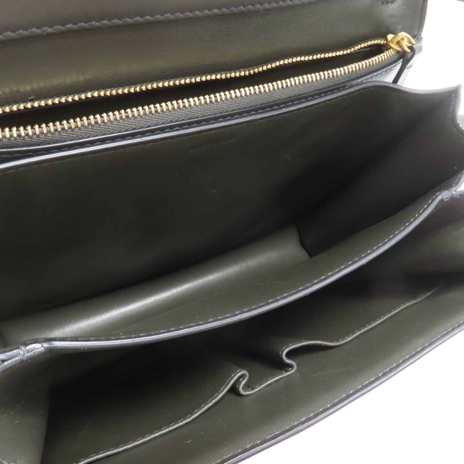 CELINE **【激減優惠】牛皮皮革Classic Box金扣肩背袋灰色