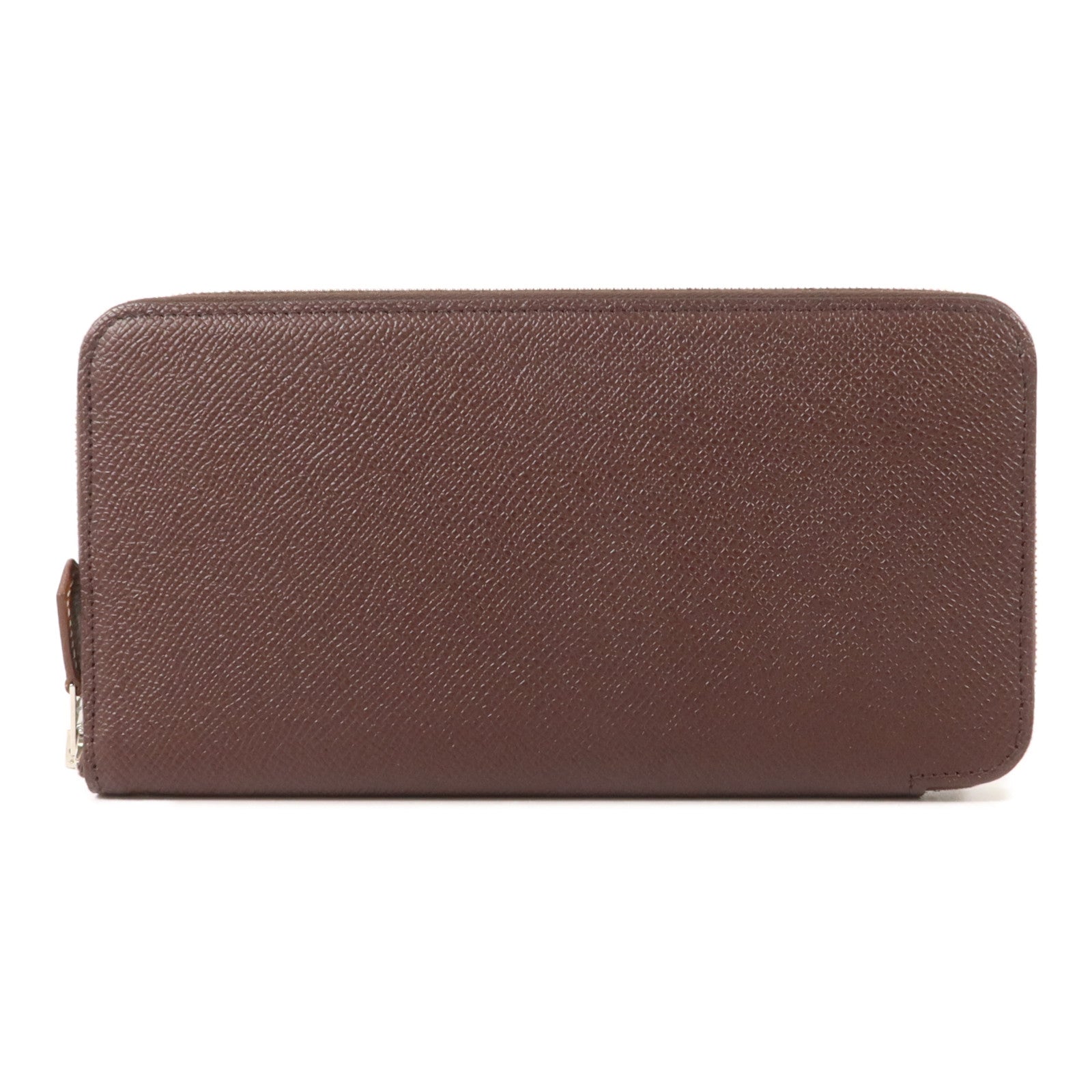 HERMES Epsom皮革Silk In Long Wallet長錢包Rouge Sellier