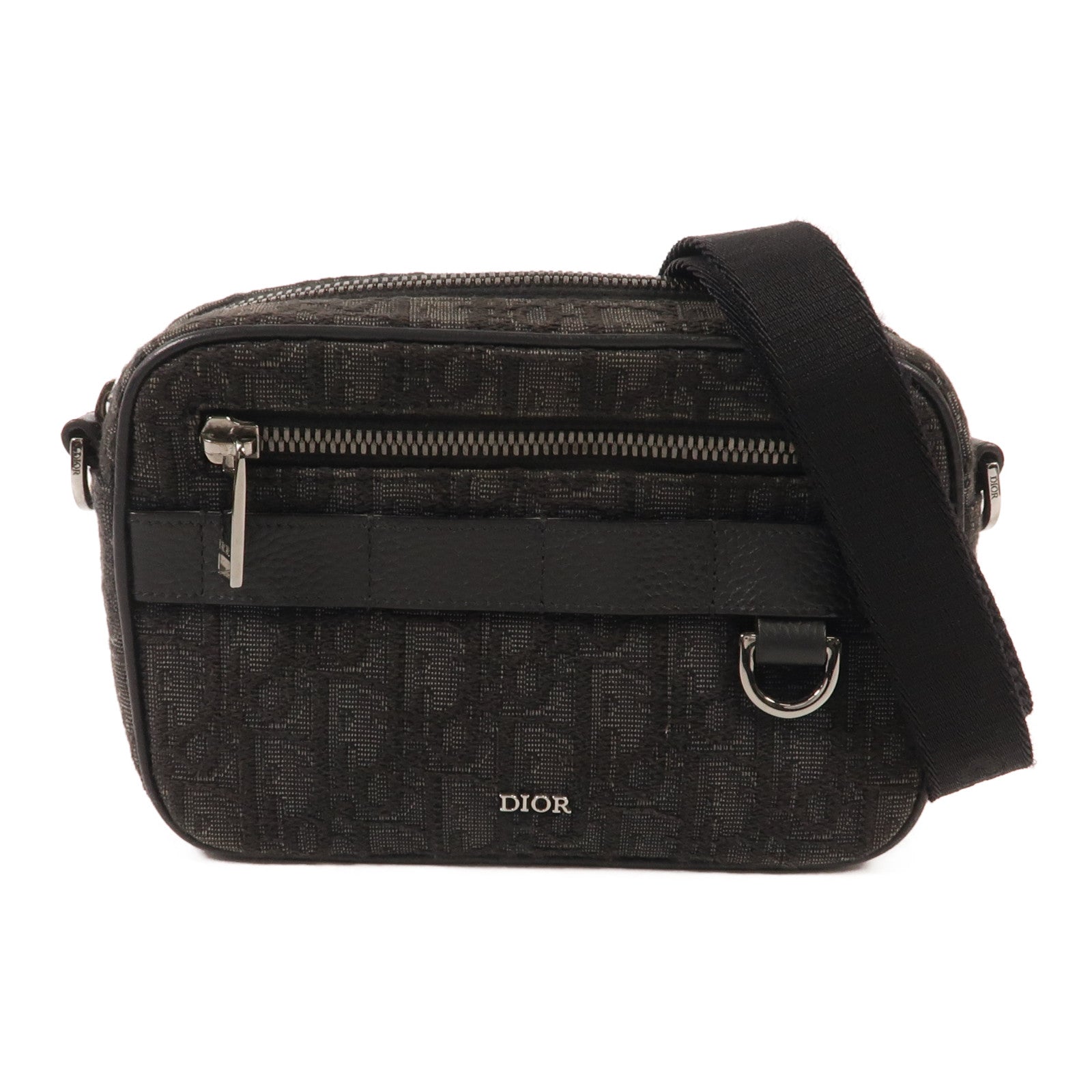 Dior 【激減優惠】帆布Shoulder Bag銀扣肩背袋