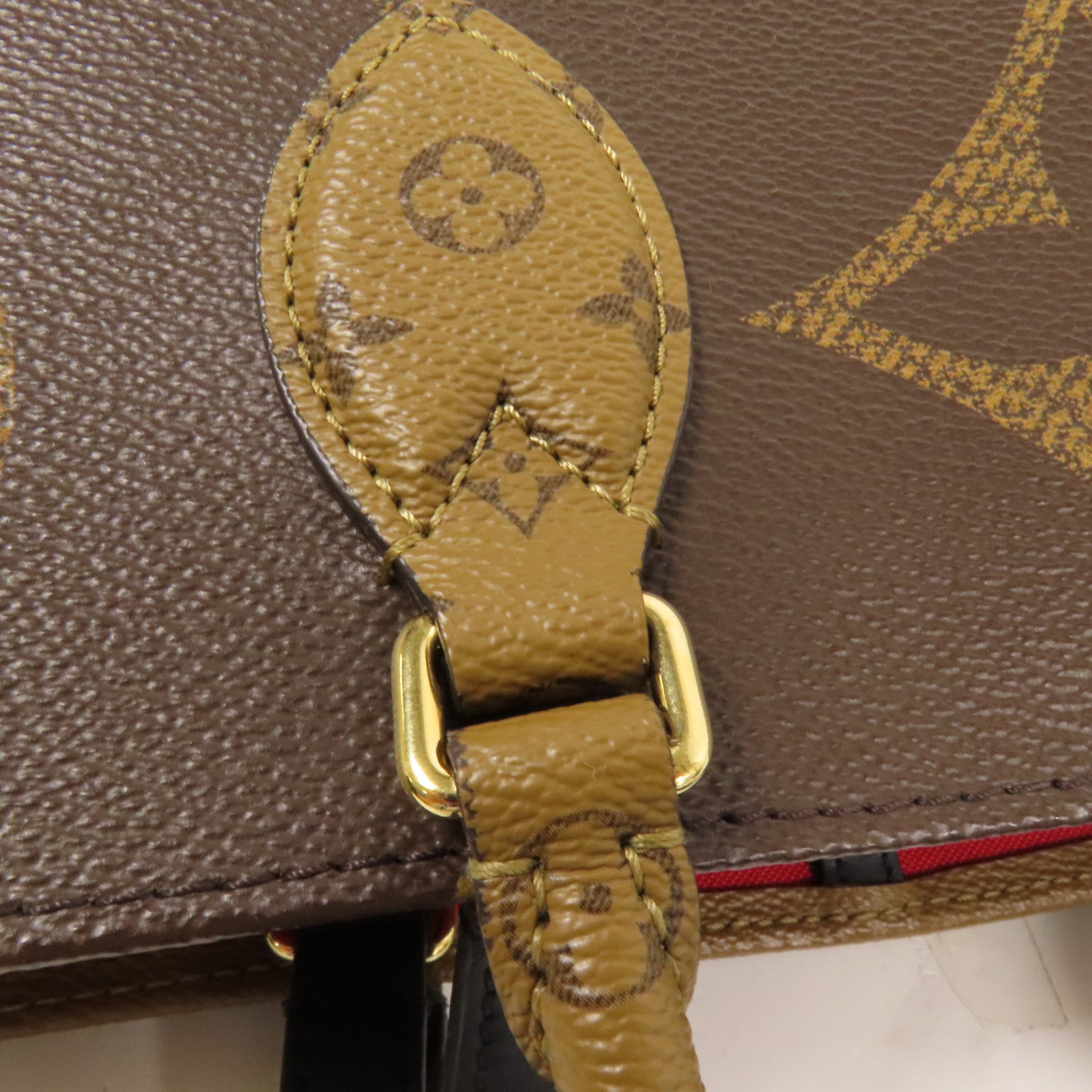 LOUIS VUITTON Monogram Giant OnTheGo GM金扣手挽肩背兩用袋