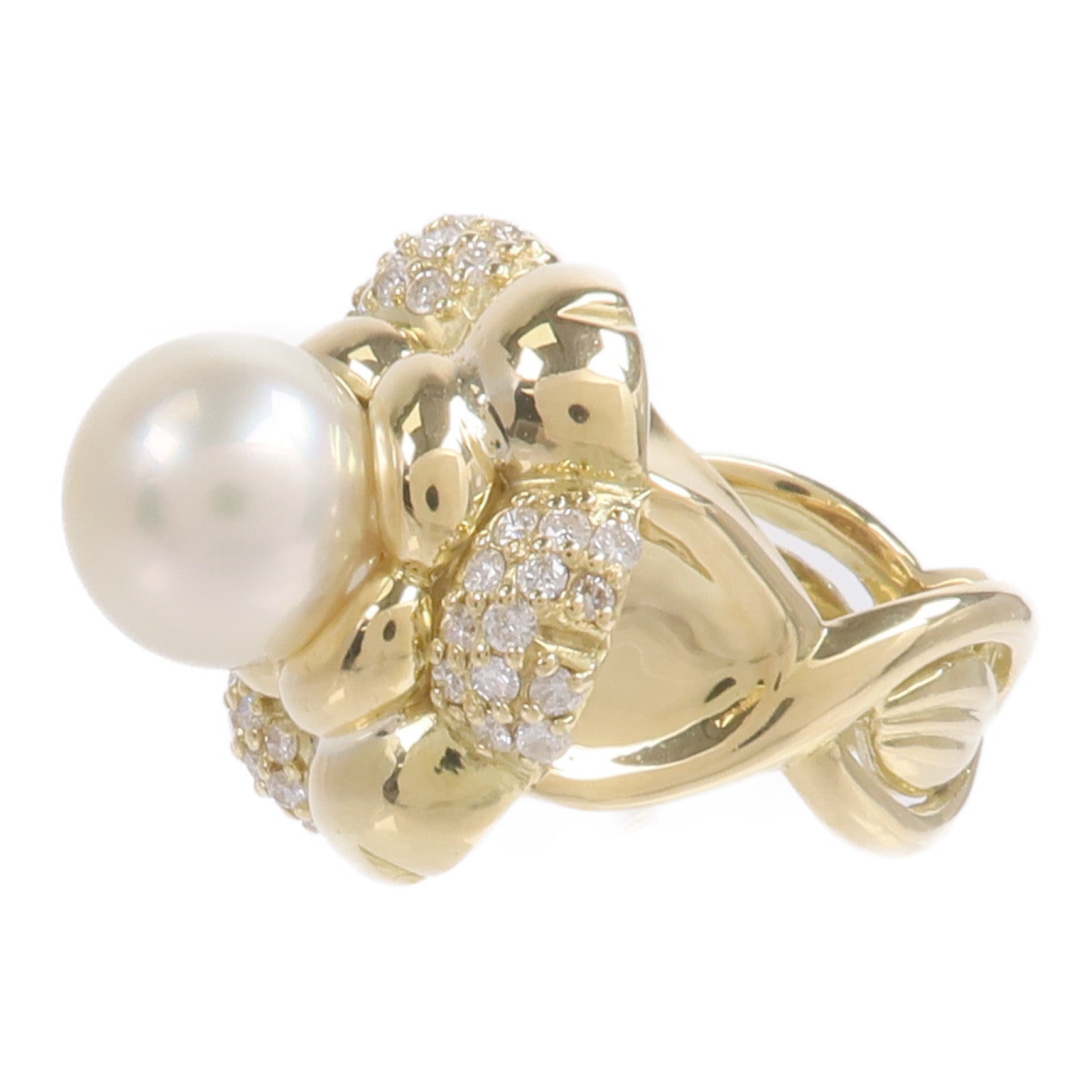JEWELRY 18K黃金Pearl Diamond Ring珍珠鑽石戒指