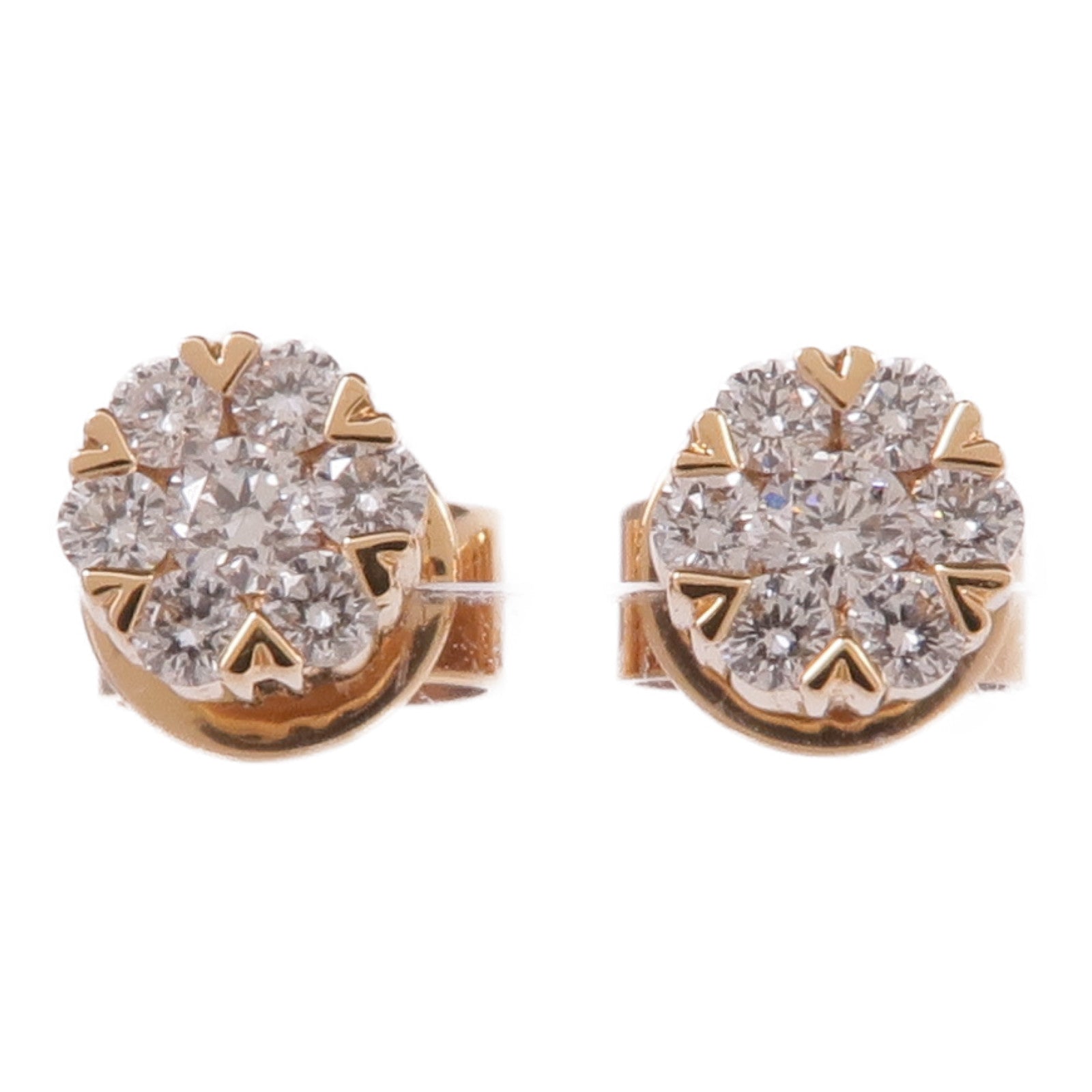 JEWELRY 18K玫瑰金Diamond Earrings鑽石耳環