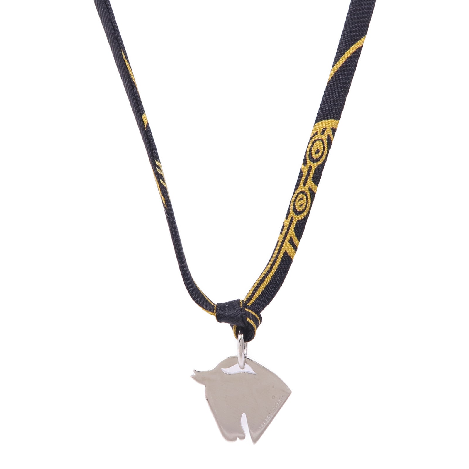 HERMES 絲質Tourbillon Necklace/Bracelet項鍊/手帶