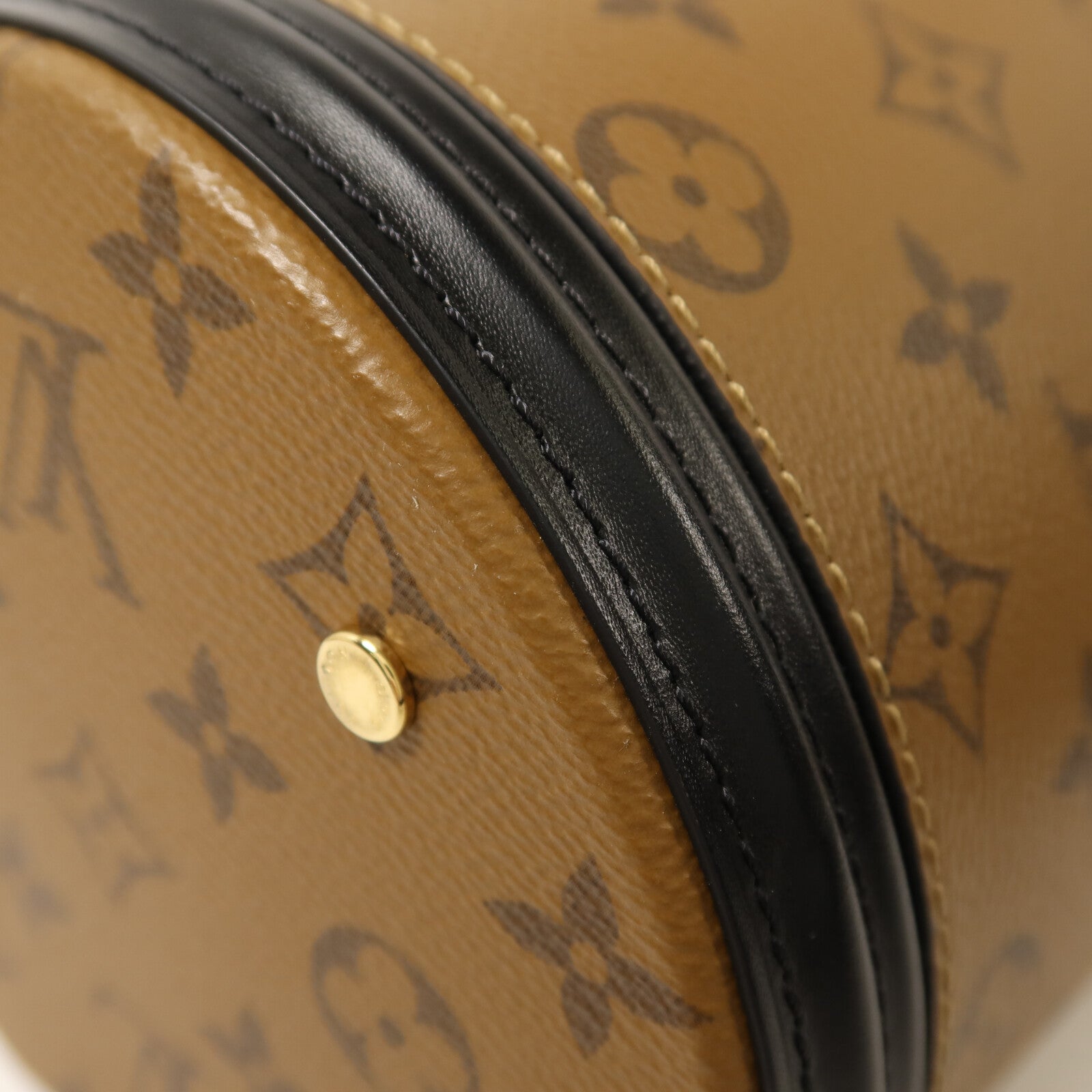 LOUIS VUITTON Monogram Reverse Cannes金扣手挽肩背兩用袋