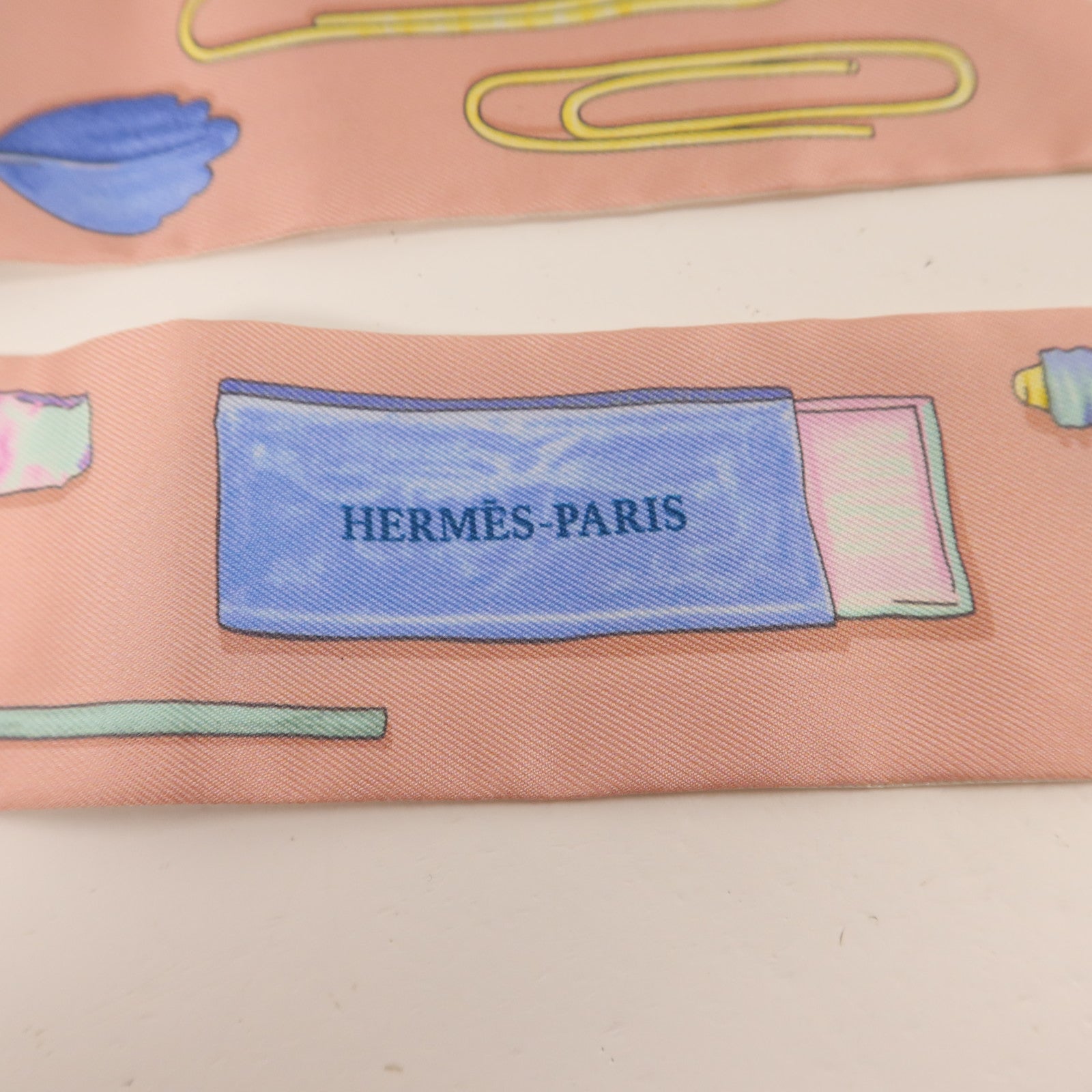HERMES 絲質Twilly絲巾