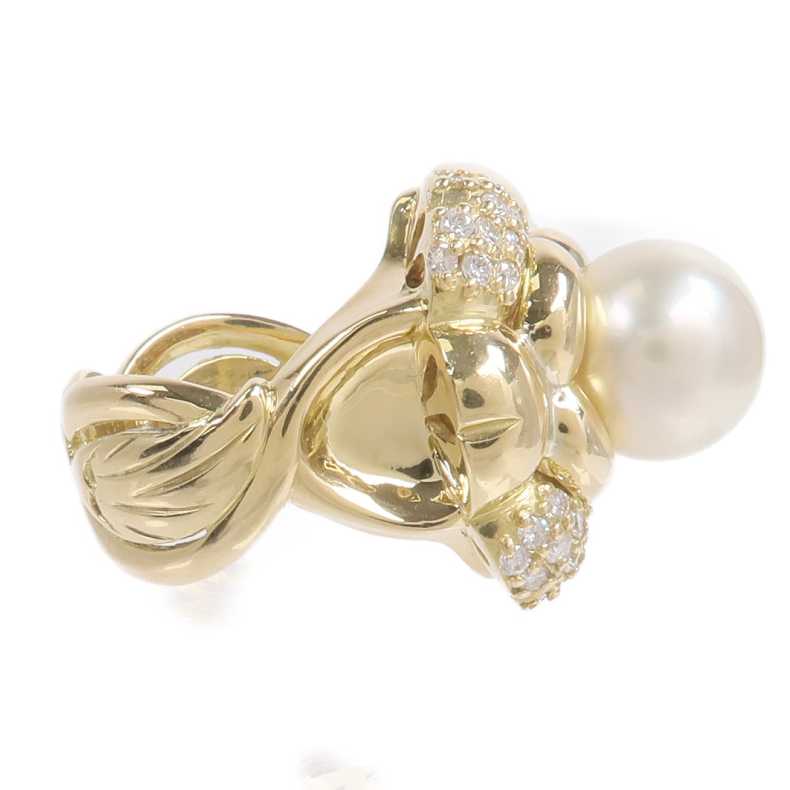 JEWELRY 18K黃金Pearl Diamond Ring珍珠鑽石戒指