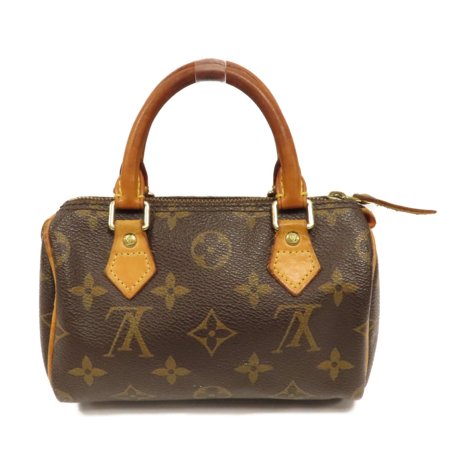 LOUIS VUITTON 【激減優惠】Monogram Speedy Nano金扣手挽袋啡色