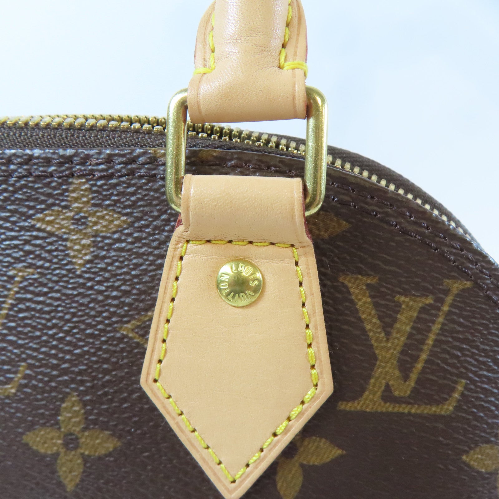 LOUIS VUITTON Monogram Alma BB 2 Way Shoulder Bag金扣手挽肩背兩用袋啡色