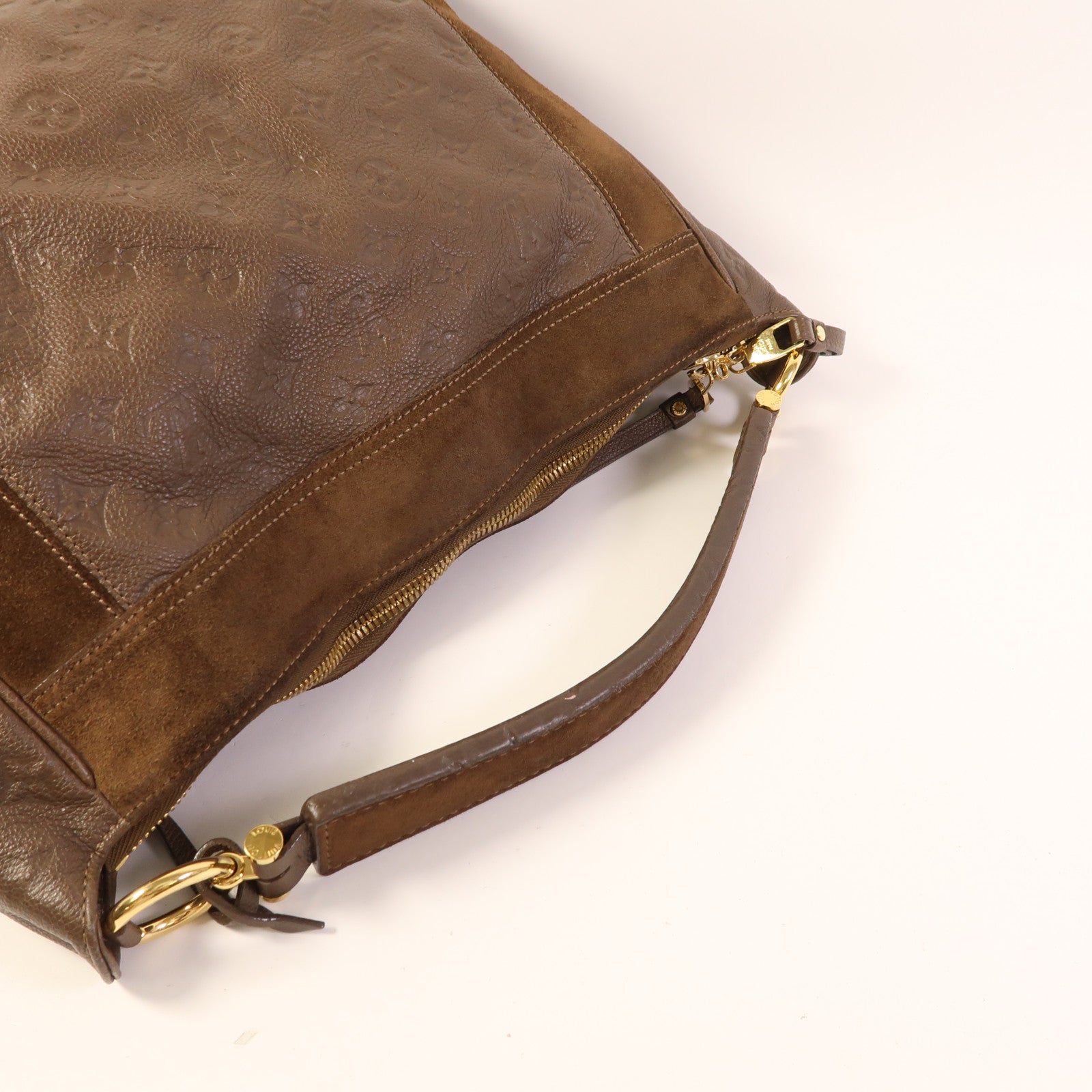 LOUIS VUITTON Monogram Empreinte Audacieuse MM金扣手挽肩背兩用袋