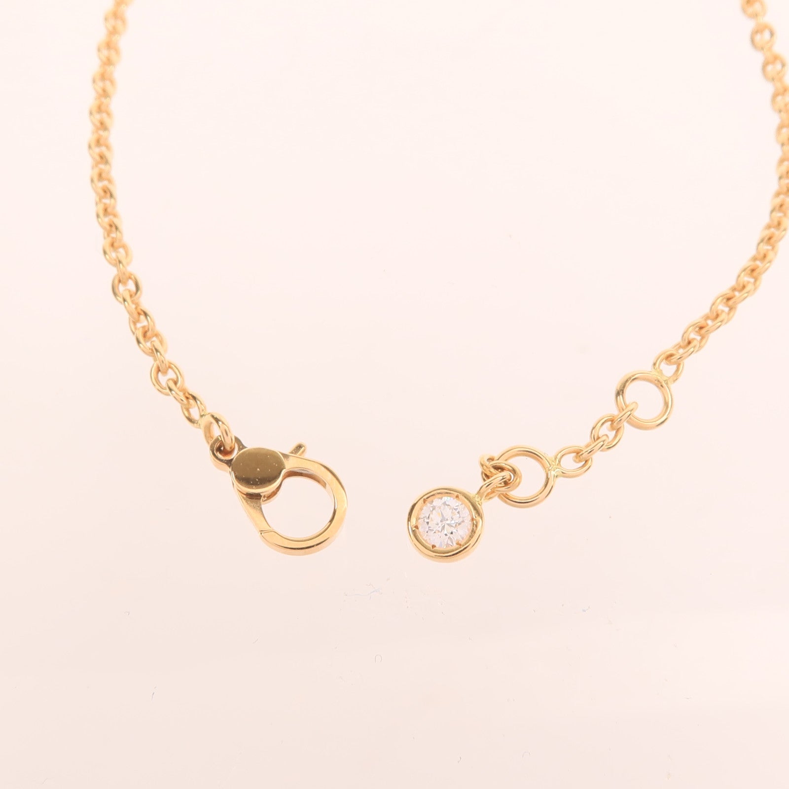 HERMES 18K玫瑰金Finesse Bracelet鑽石手鏈