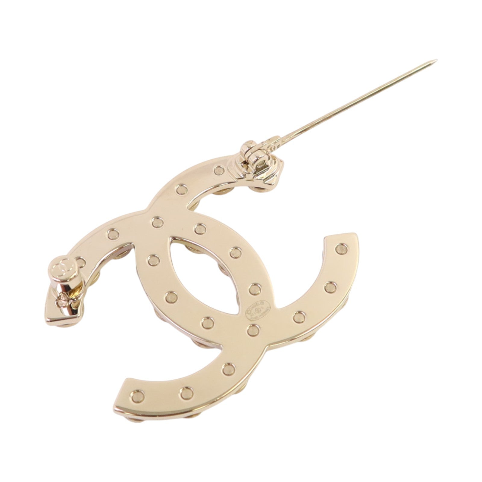 CHANEL 【激減優惠】金屬/仿珍珠Brooch金扣胸針