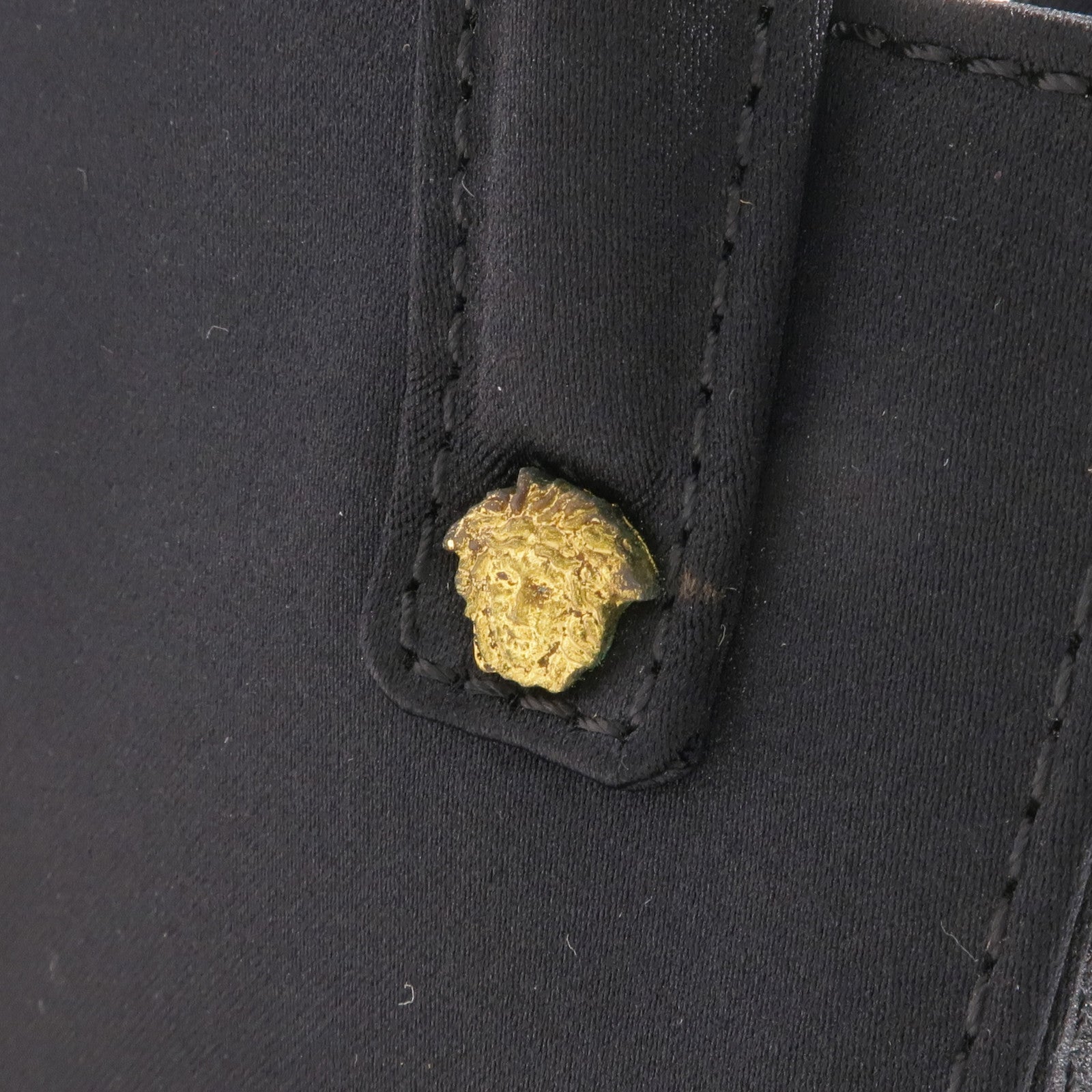 VERSACE Satin Fabric Handbag金扣手挽袋