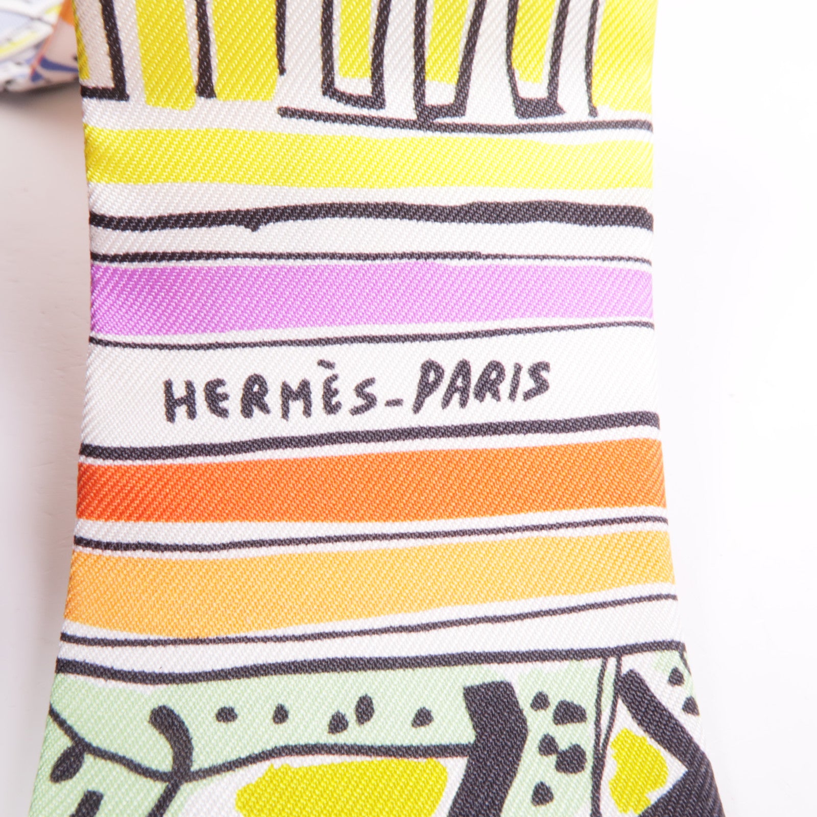 HERMES Twilly Scarf Silk Multicolor