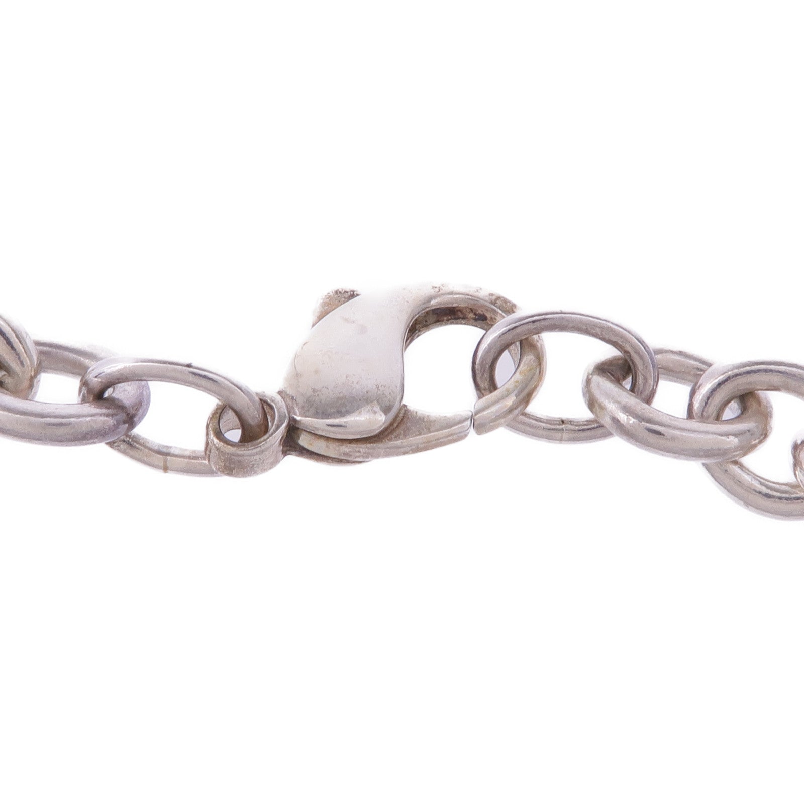 TIFFANY＆CO 925純銀/18K白金Heart Key Padlock Lock Choker Necklace項鍊