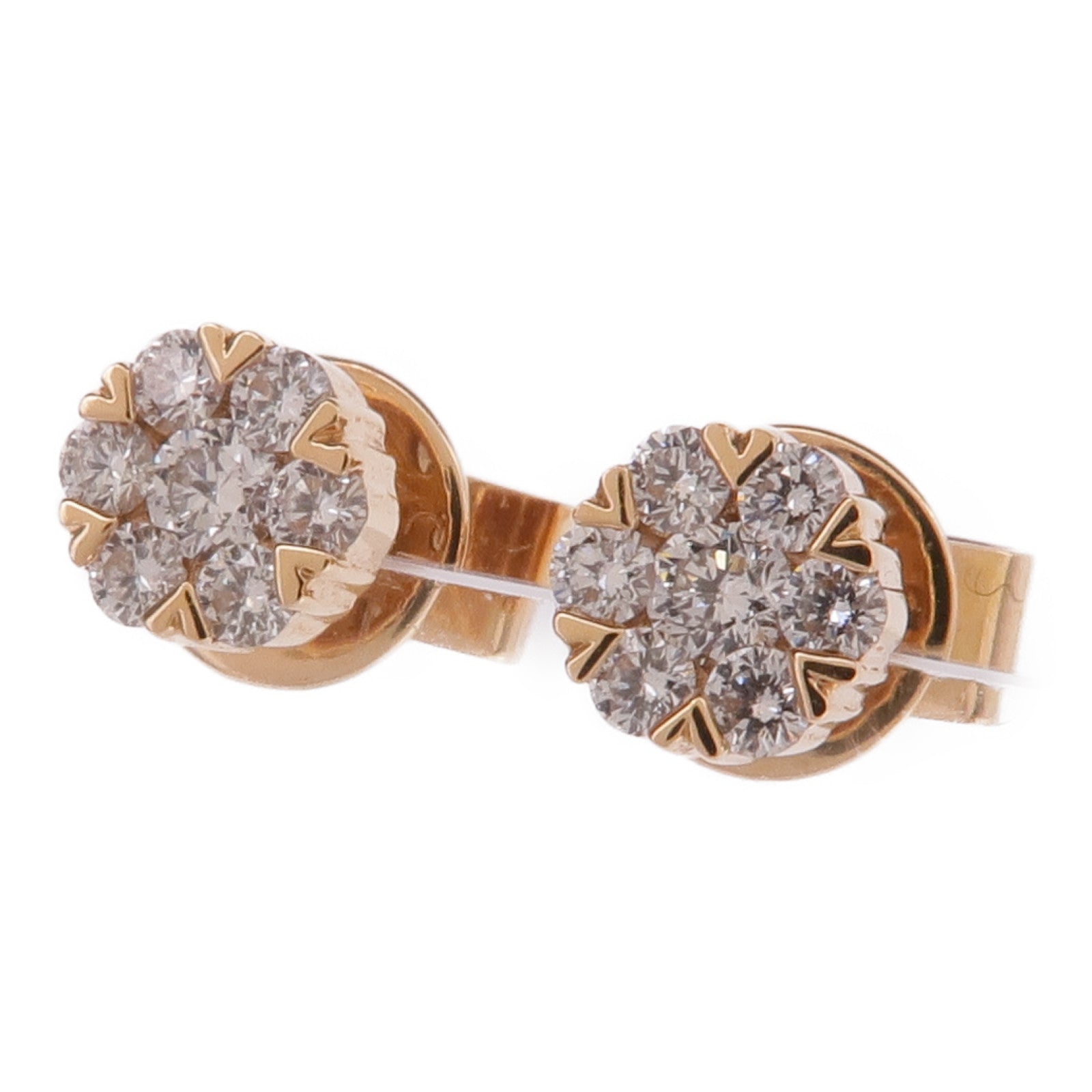 JEWELRY 18K玫瑰金Diamond Earrings鑽石耳環