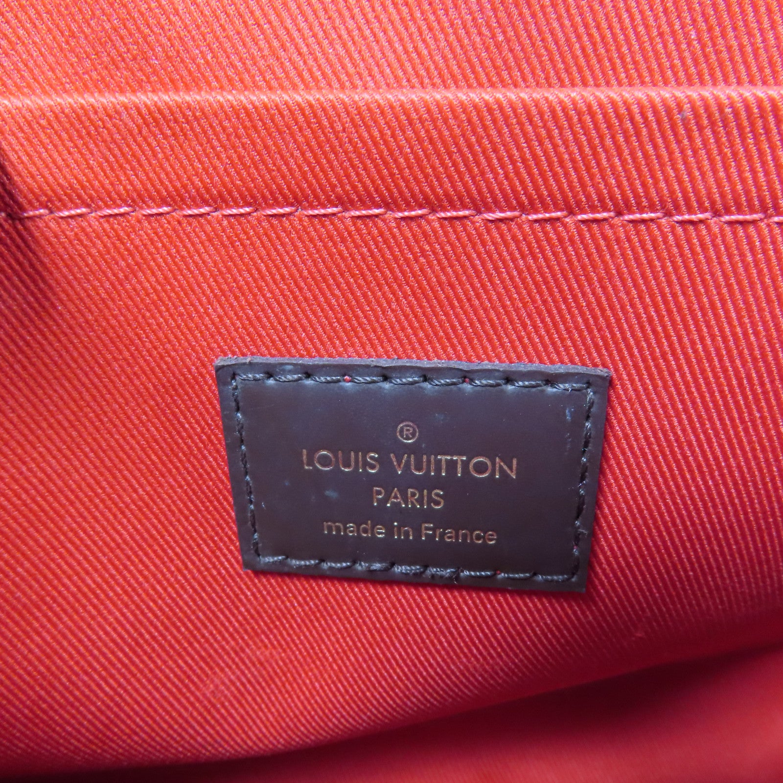 LOUIS VUITTON Damier Croisette金扣手挽肩背兩用袋