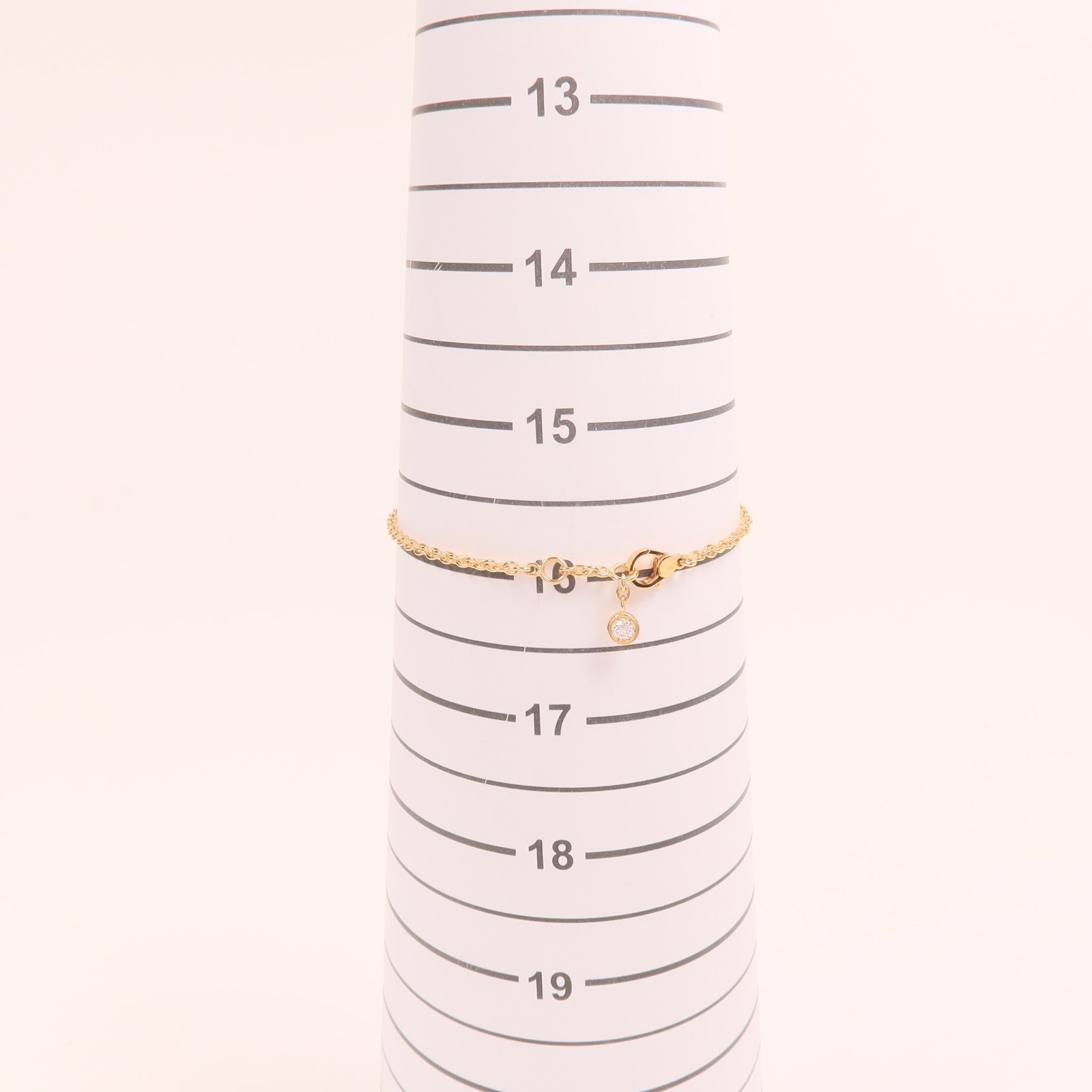 HERMES 18K玫瑰金Finesse Bracelet鑽石手鏈