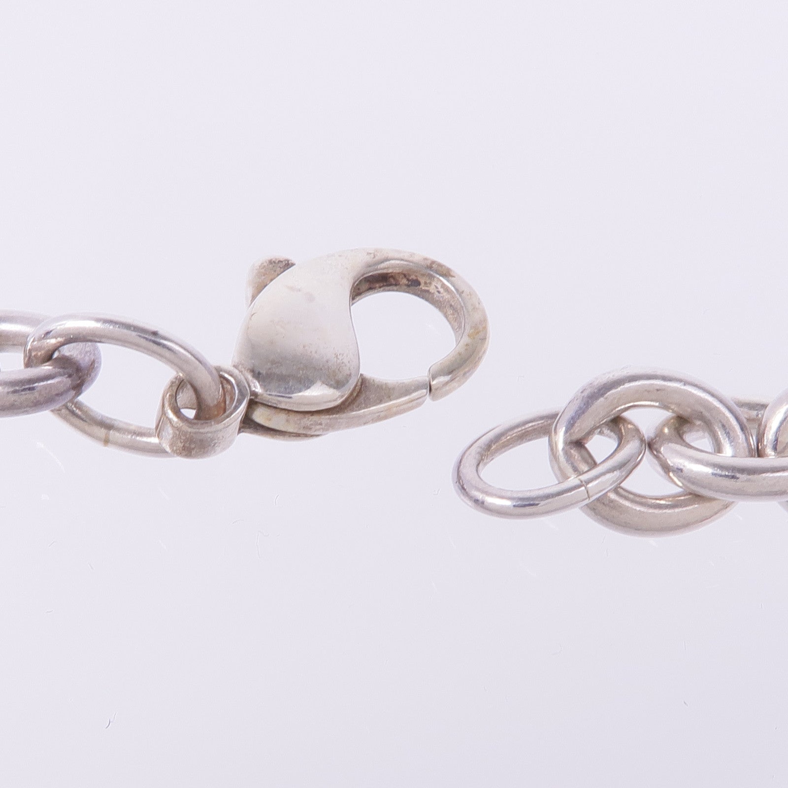 TIFFANY＆CO 925純銀/18K白金Heart Key Padlock Lock Choker Necklace項鍊