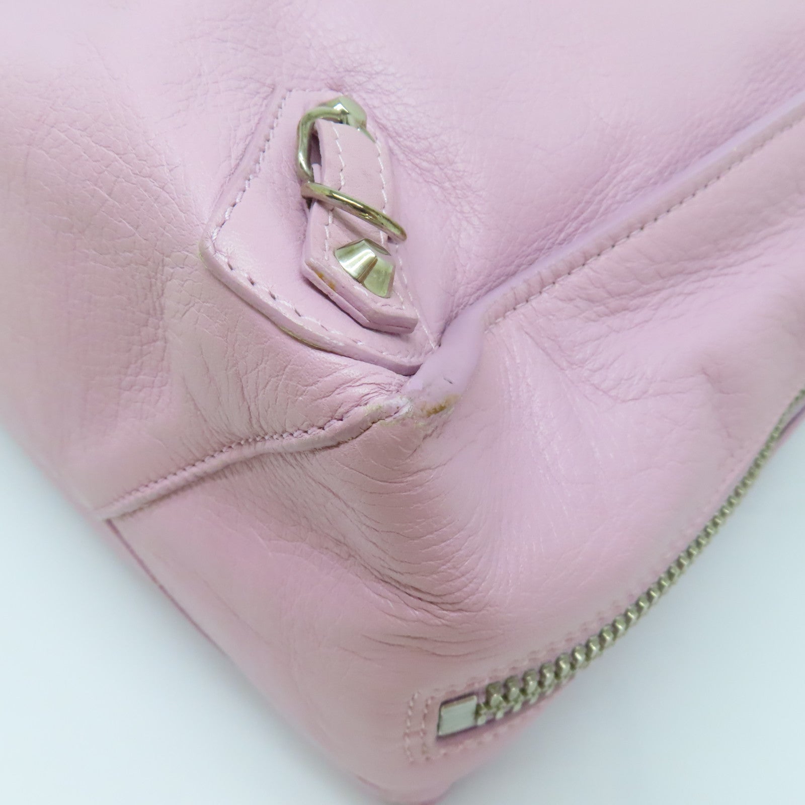 BALENCIAGA 【激減優惠】牛皮皮革Papier Tote銀扣手挽袋紫色