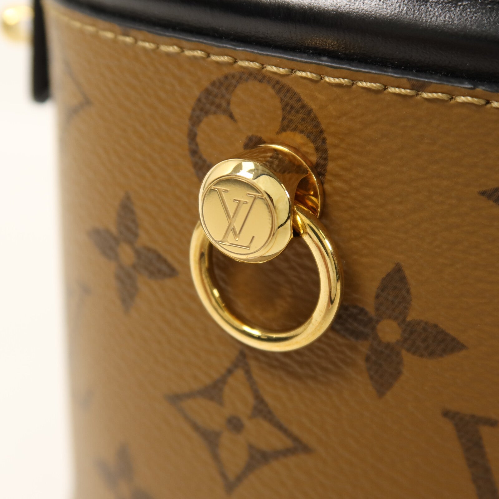 LOUIS VUITTON Monogram Reverse Cannes金扣手挽肩背兩用袋