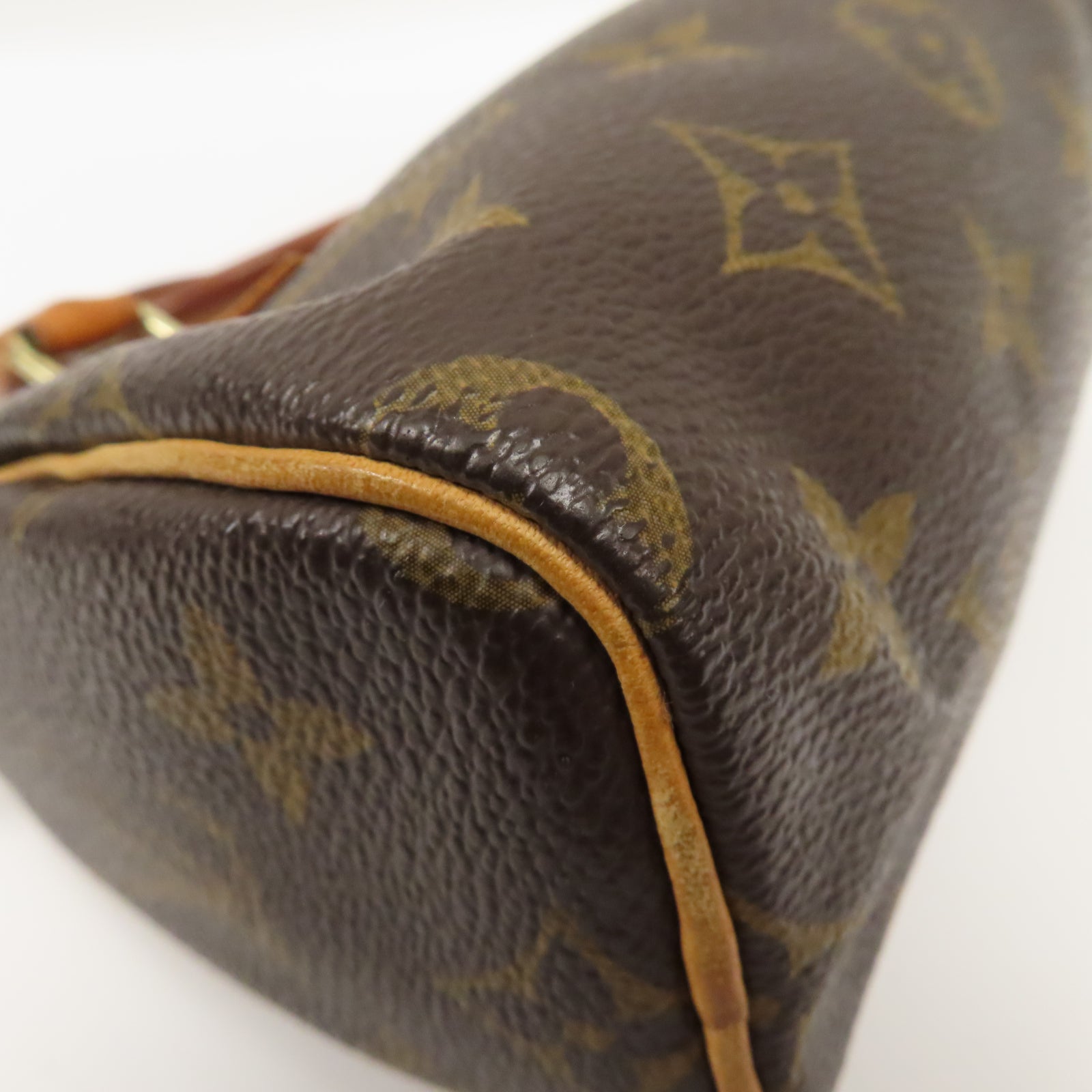 LOUIS VUITTON 【激減優惠】Monogram Speedy Nano金扣手挽袋啡色