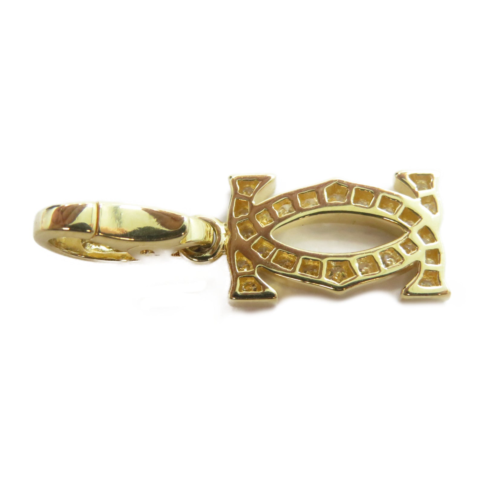 CARTIER 18K黃金/鑽石2C Pendant掛飾
