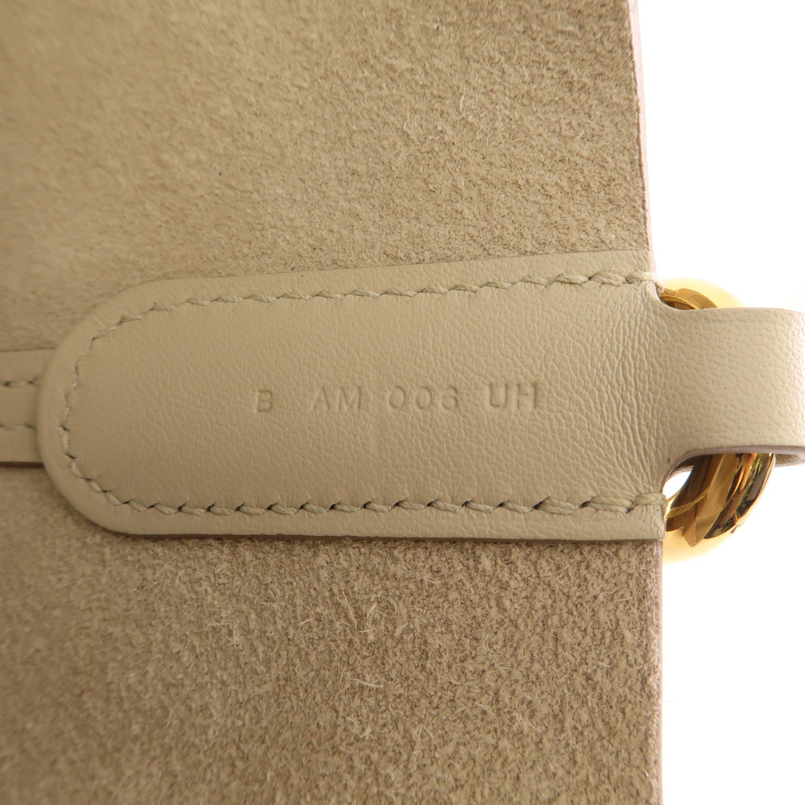 HERMES Clemence皮革In The Loop 23金扣手挽袋Benton/白色