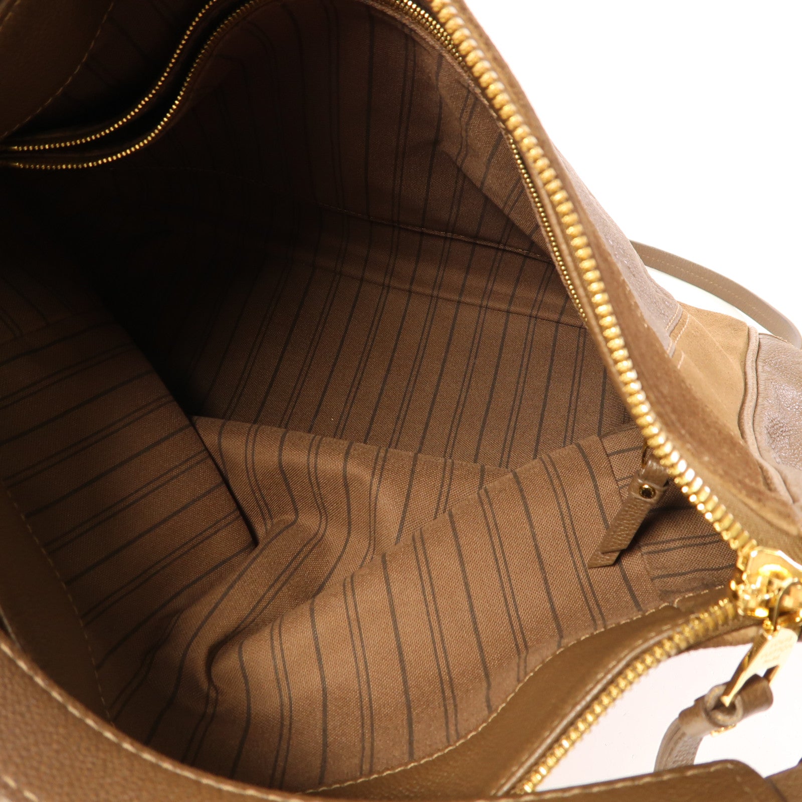 LOUIS VUITTON Monogram Empreinte Audacieuse MM金扣手挽肩背兩用袋