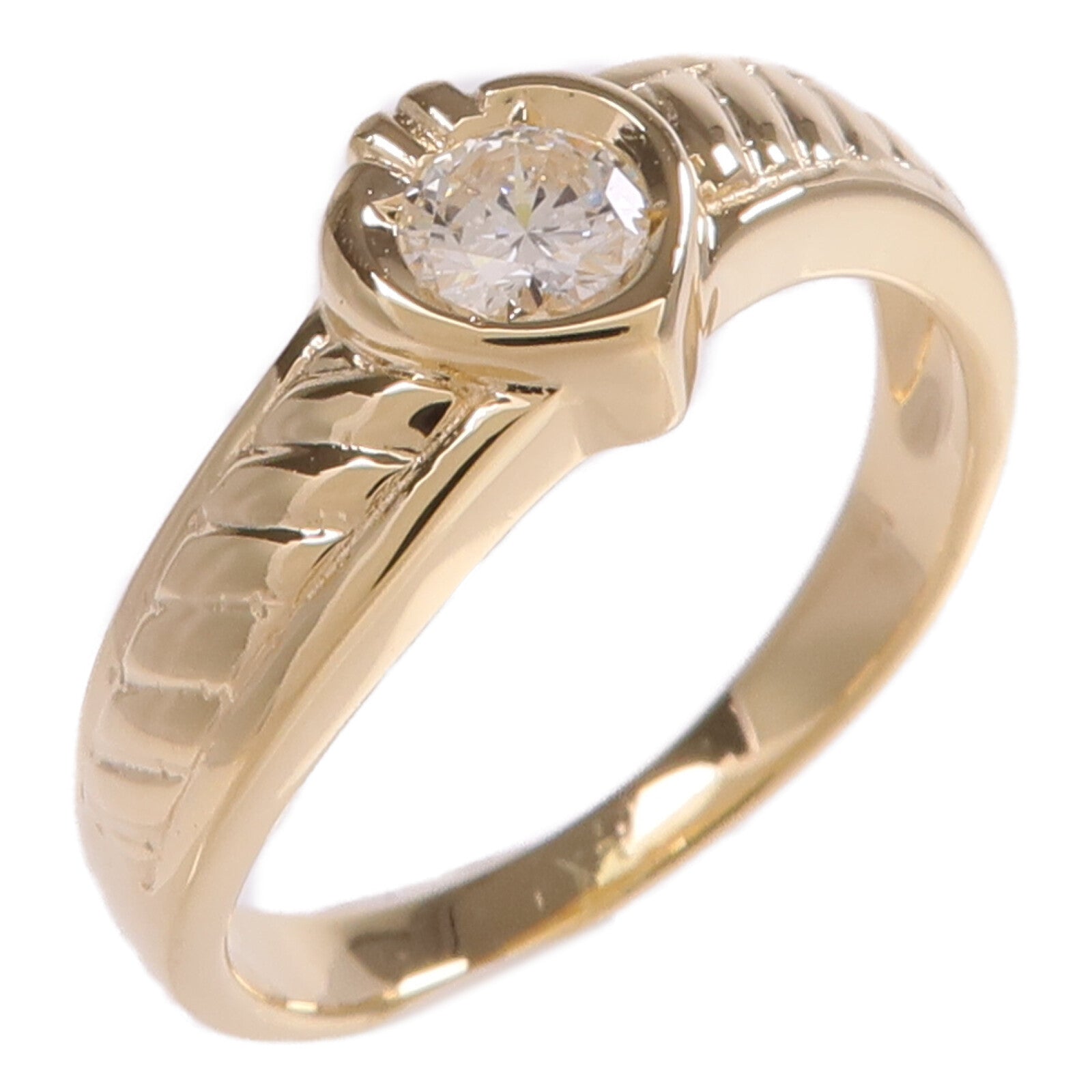 JEWELRY 【激減優惠】18K黃金Diamond Ring鑽石戒指US#4.75