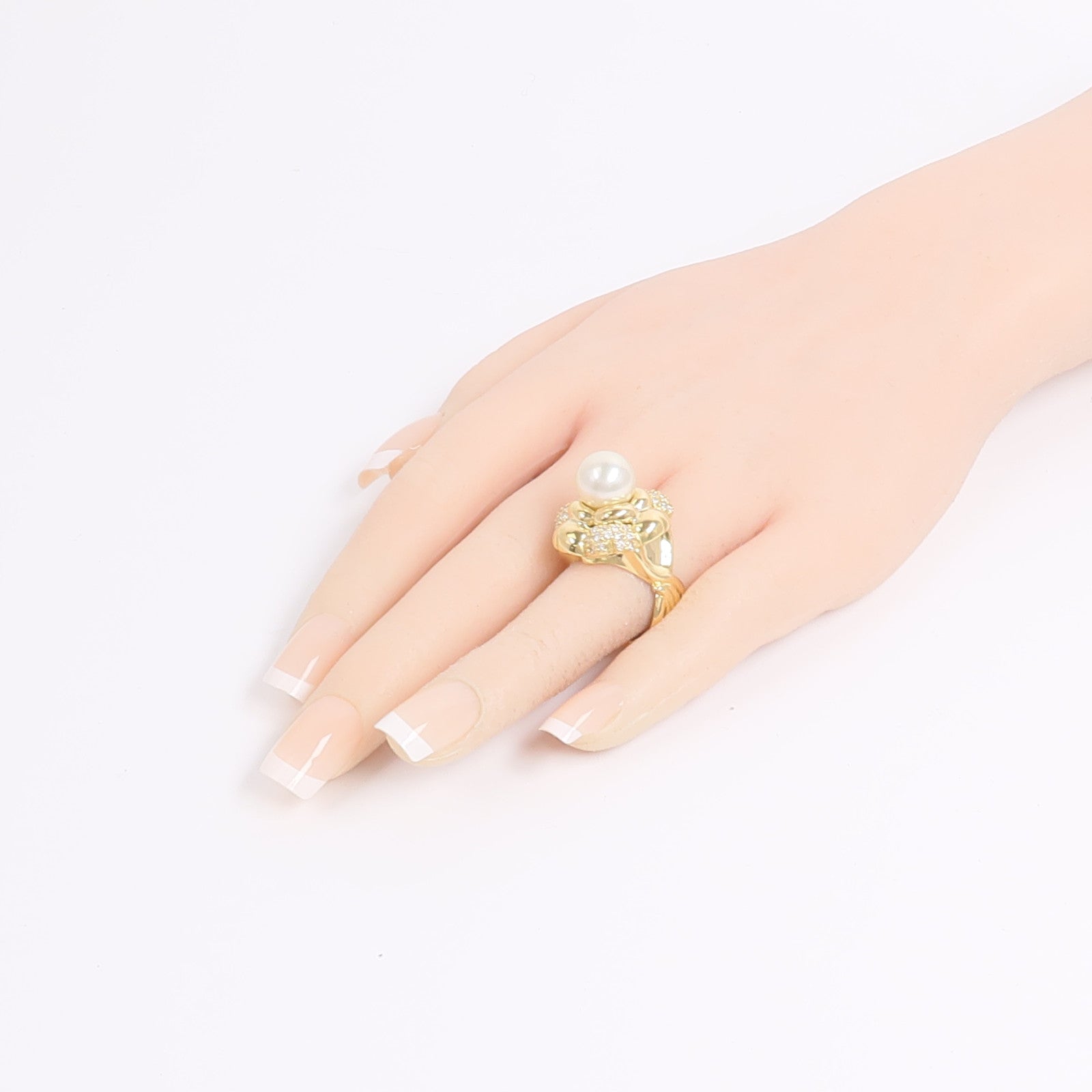 JEWELRY 18K黃金Pearl Diamond Ring珍珠鑽石戒指