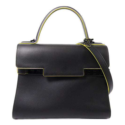 Delvaux 牛皮皮革Tempete MM手挽肩背兩用袋