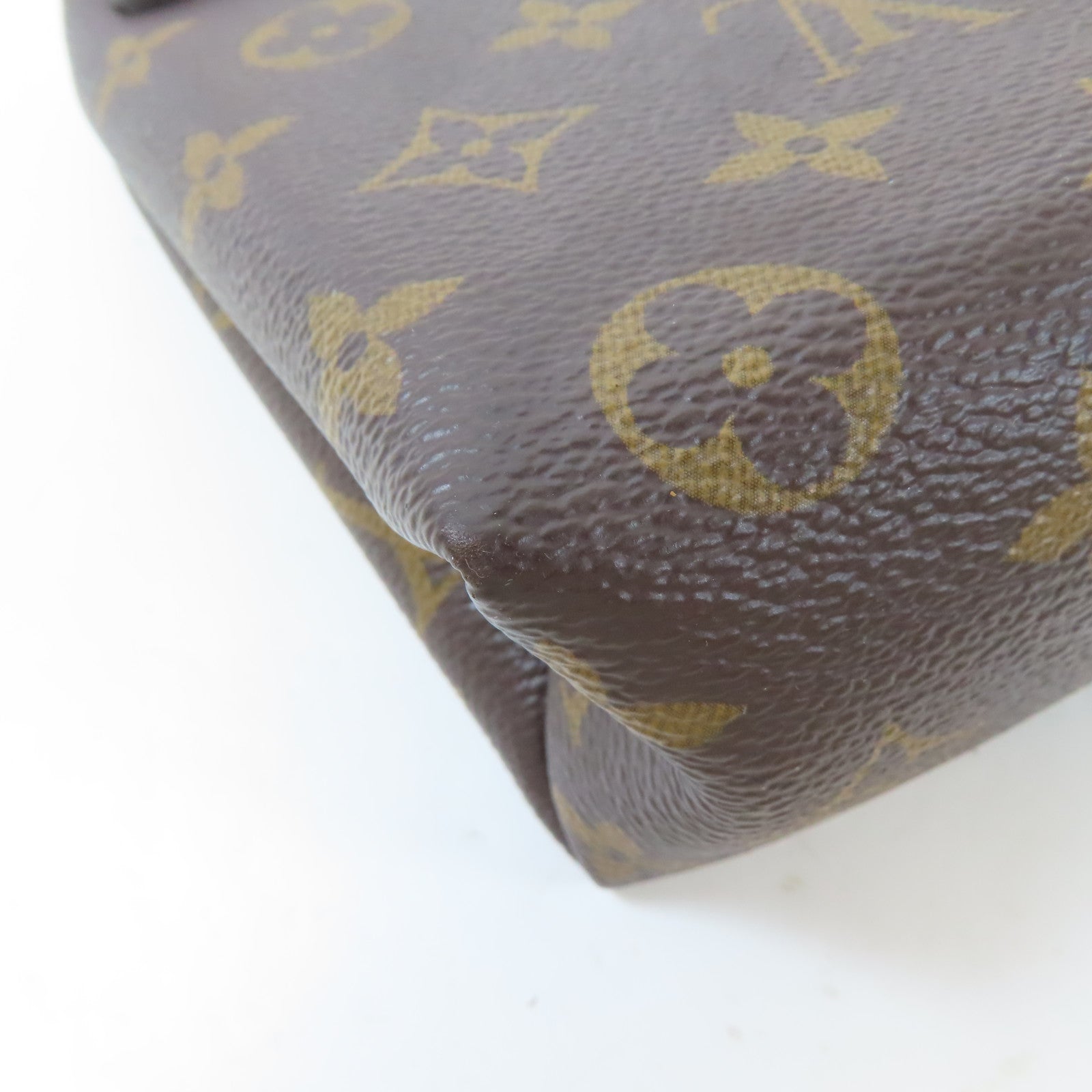 LOUIS VUITTON Monogram Locky BB金扣手挽肩背兩用袋啡色/粉紅色
