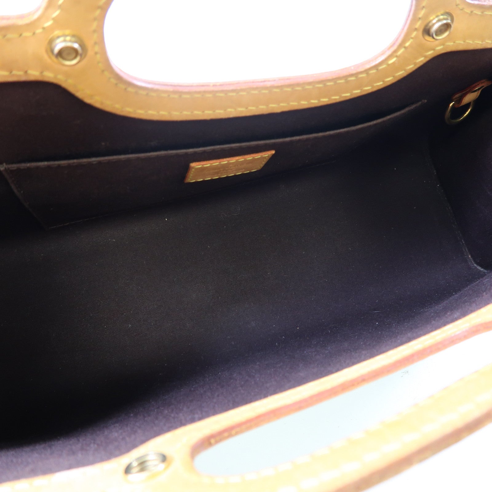 LOUIS VUITTON Monogram Vernis Roxbury Drive金扣手挽肩背兩用袋酒紅色