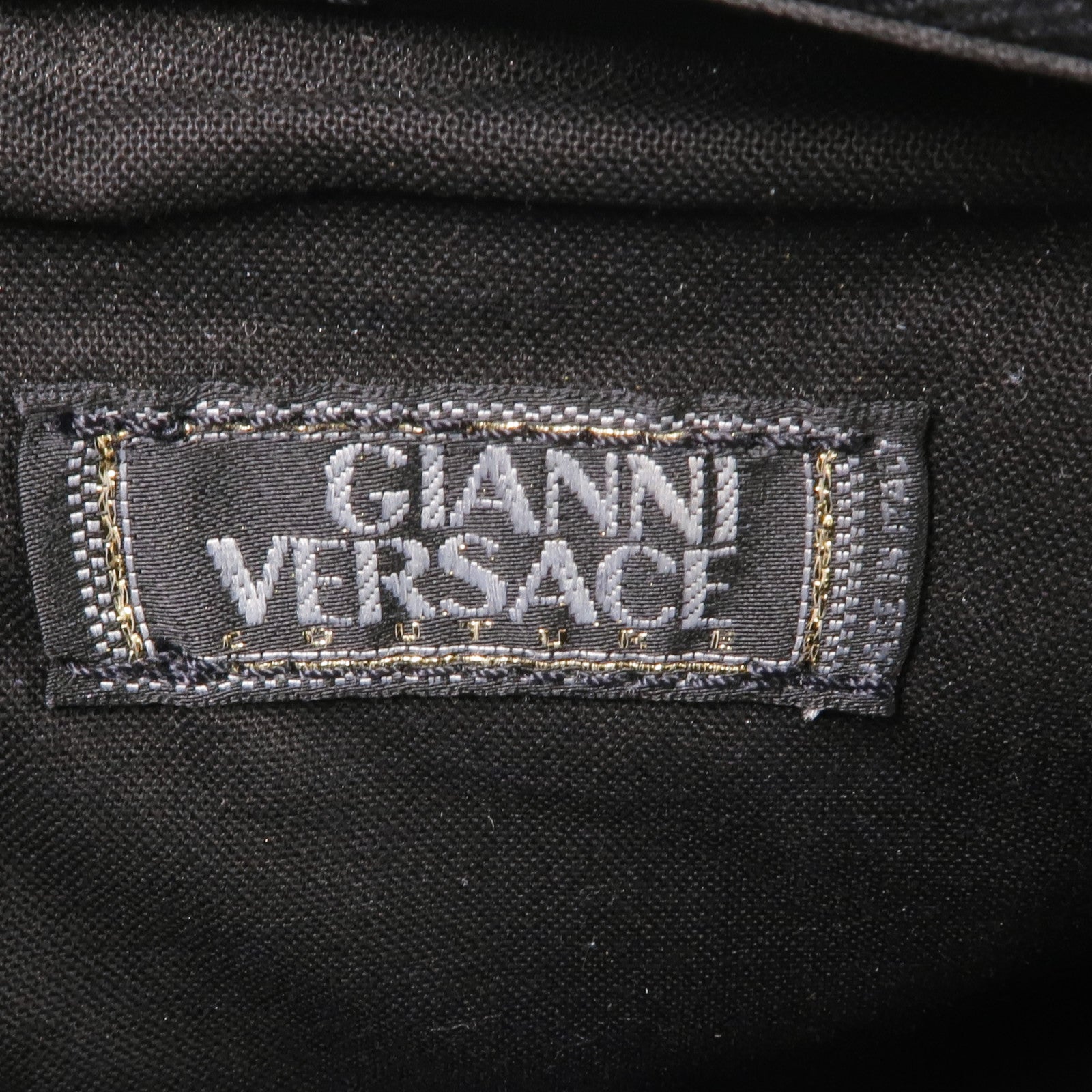 VERSACE Satin Fabric Handbag金扣手挽袋