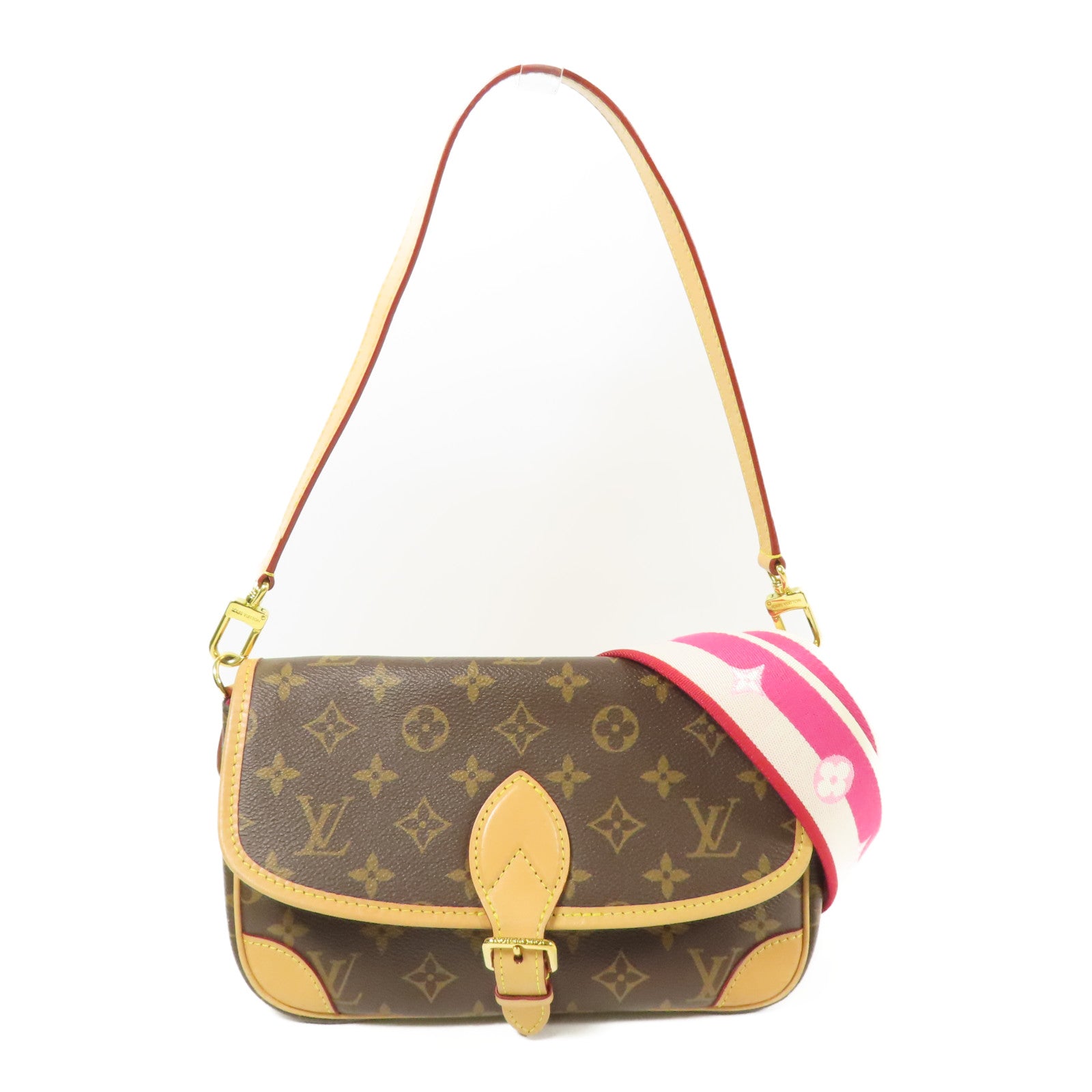 LOUIS VUITTON Monogram Diane金扣手挽肩背兩用袋