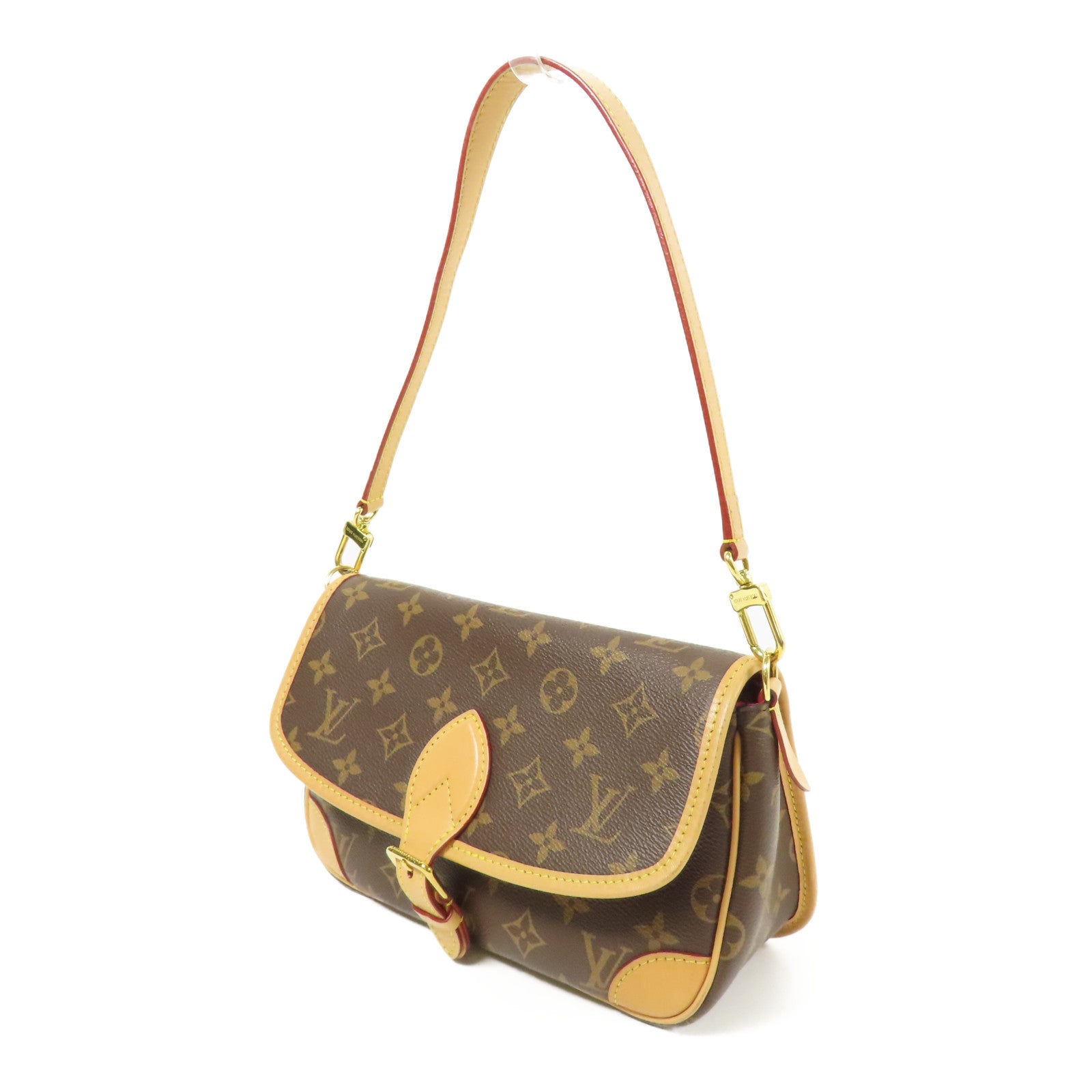 LOUIS VUITTON Monogram Diane金扣手挽肩背兩用袋
