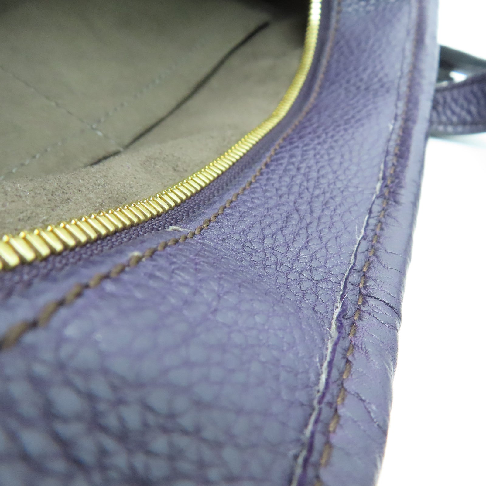 LOUIS VUITTON Mahina Stella PM金扣手挽肩背兩用袋紫色