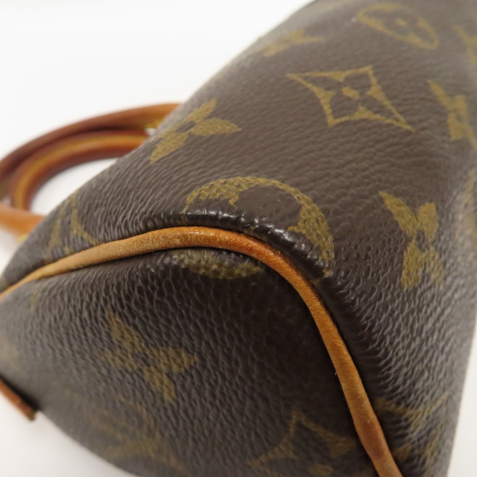 LOUIS VUITTON 【激減優惠】Monogram Speedy Nano金扣手挽袋啡色