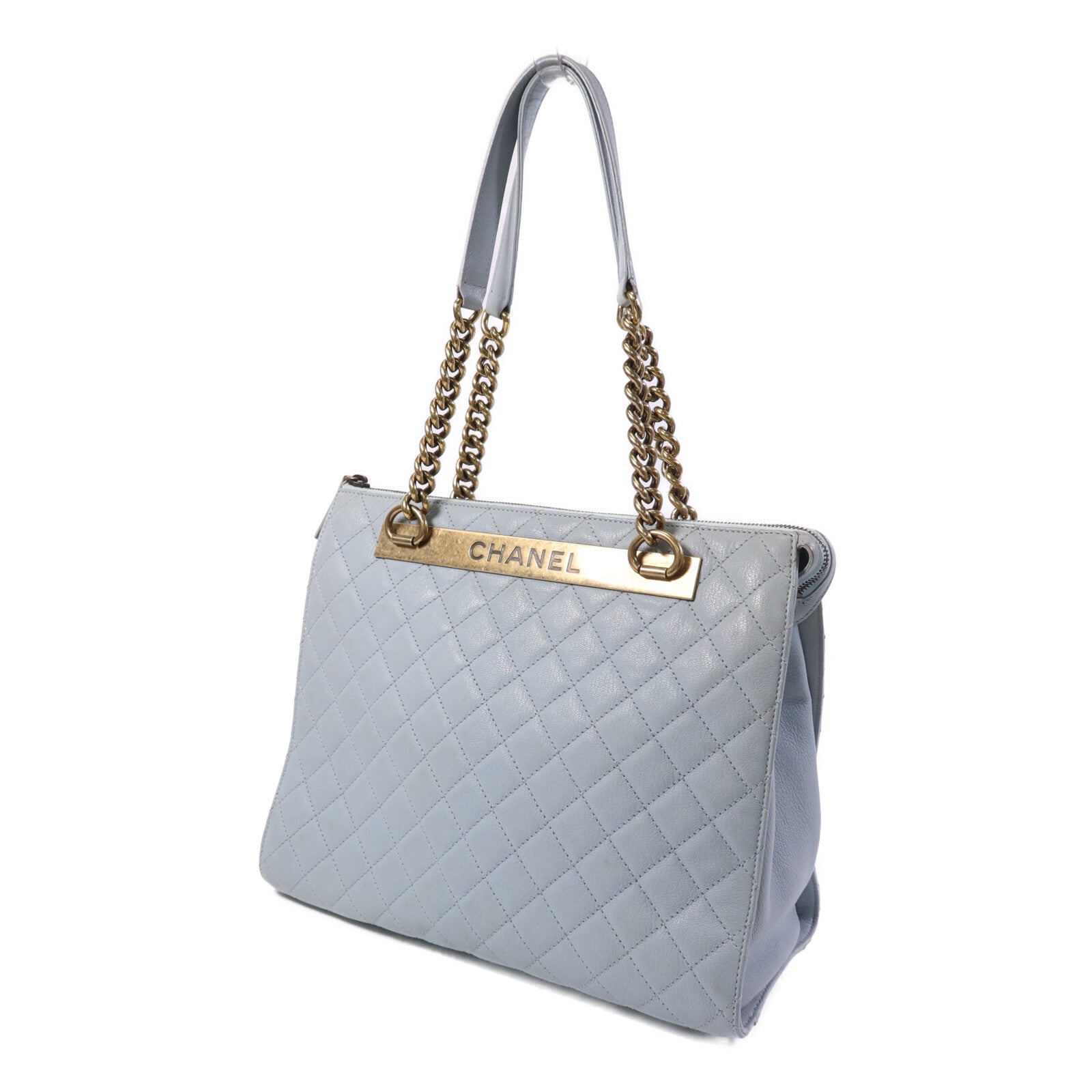 CHANEL 皮革Rita Dome Bag金扣鏈帶肩背袋